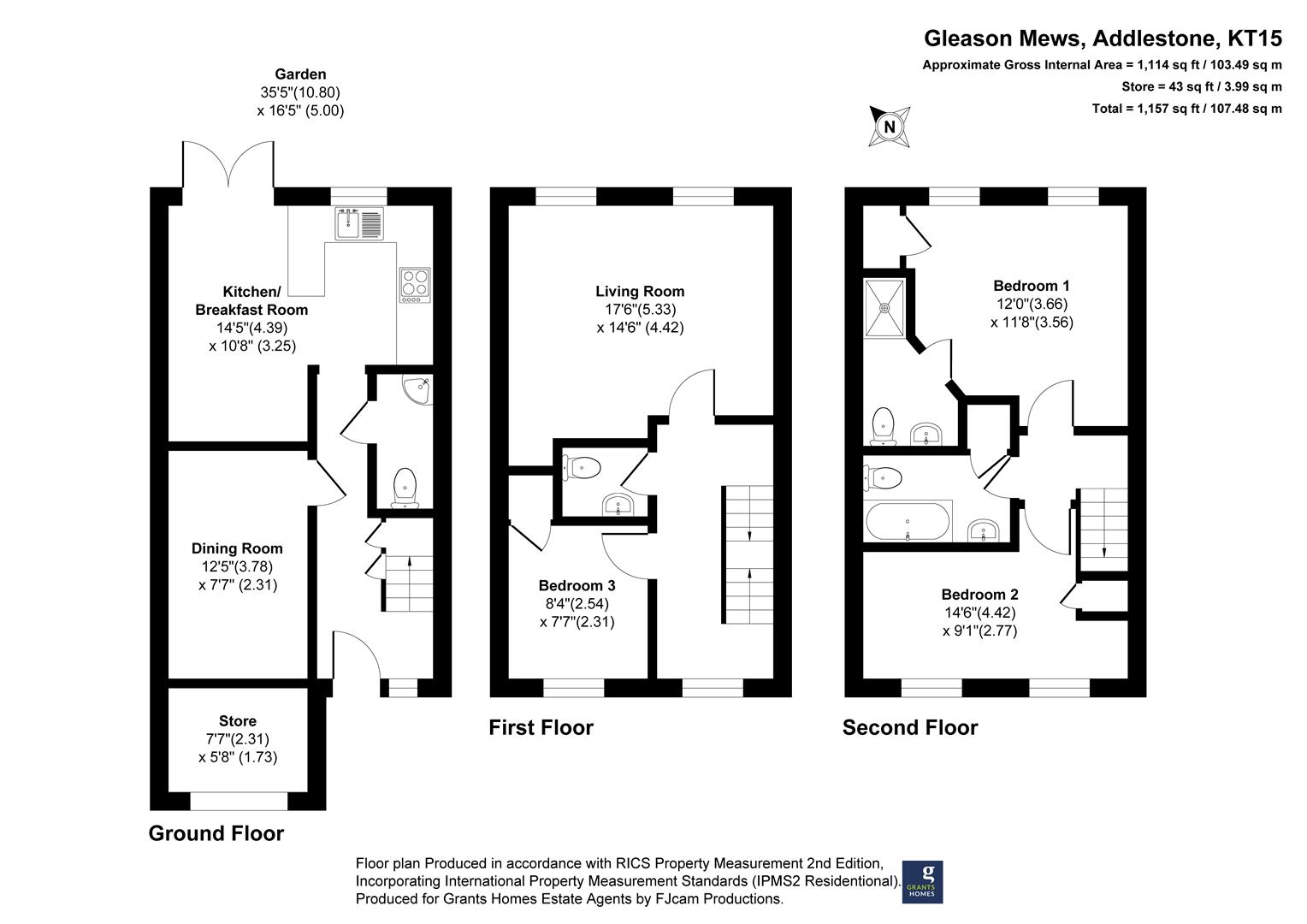 Gleeson Mews, Addlestone floorplan