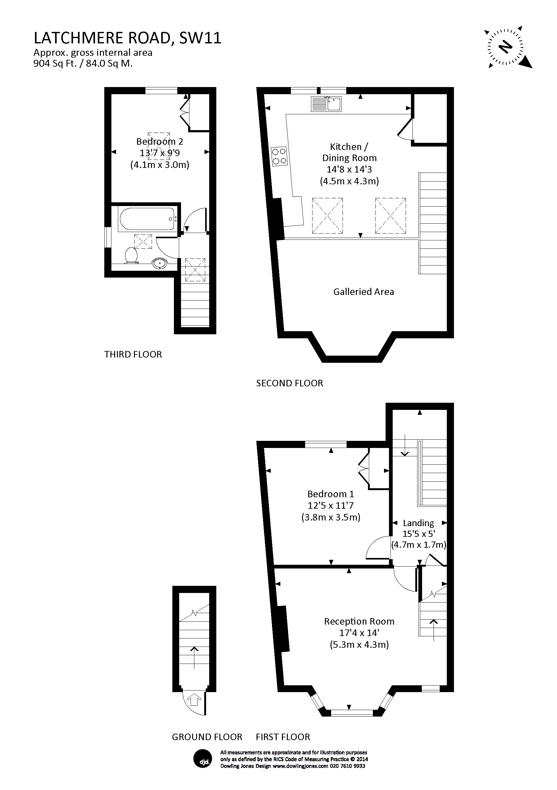 2 Bedrooms Flat to rent in Latchmere Road, London SW11