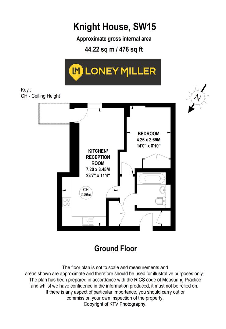 Flat 7 Knight House, 22, Scott Avenue, London floorplan