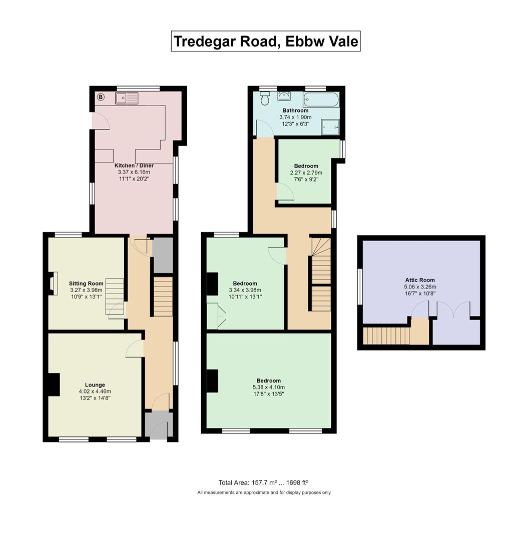 Catholic Presbytery, 1, Tredegar Road, Ebbw Vale floorplan