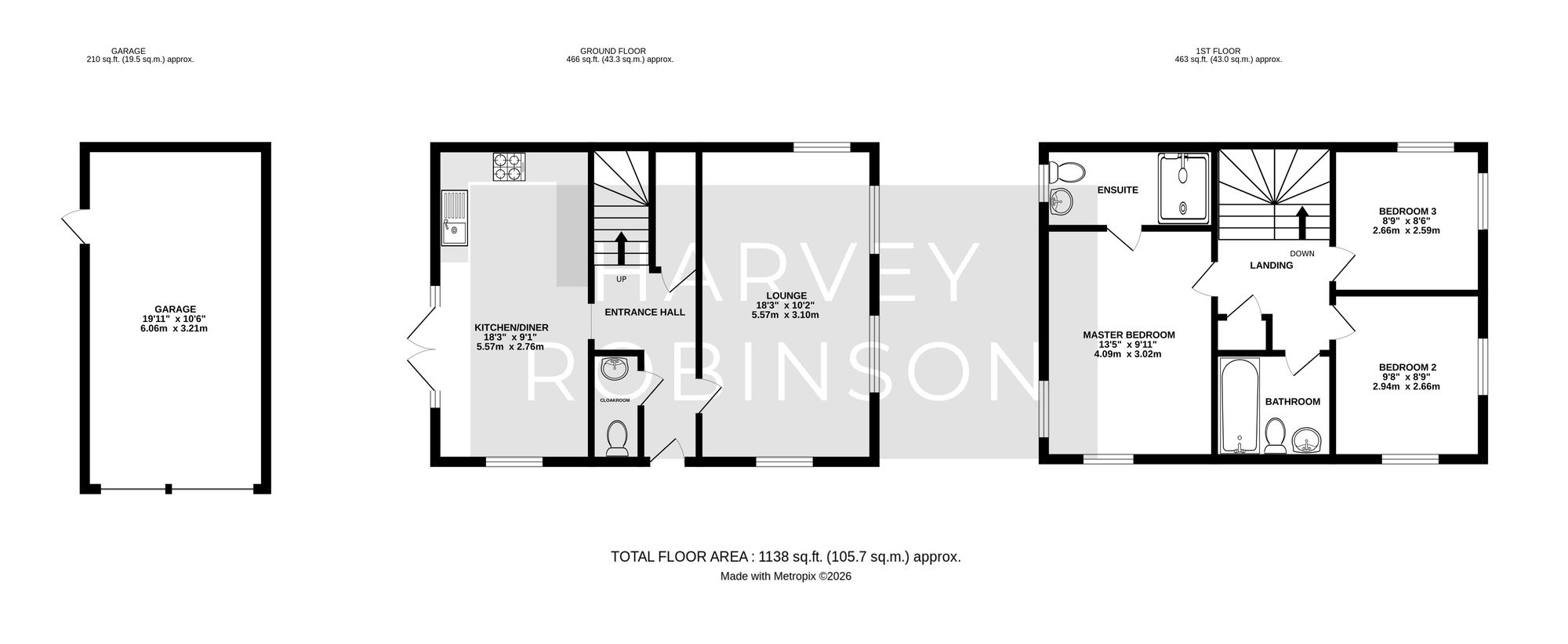 23 Sayer Drive, Huntingdon floorplan
