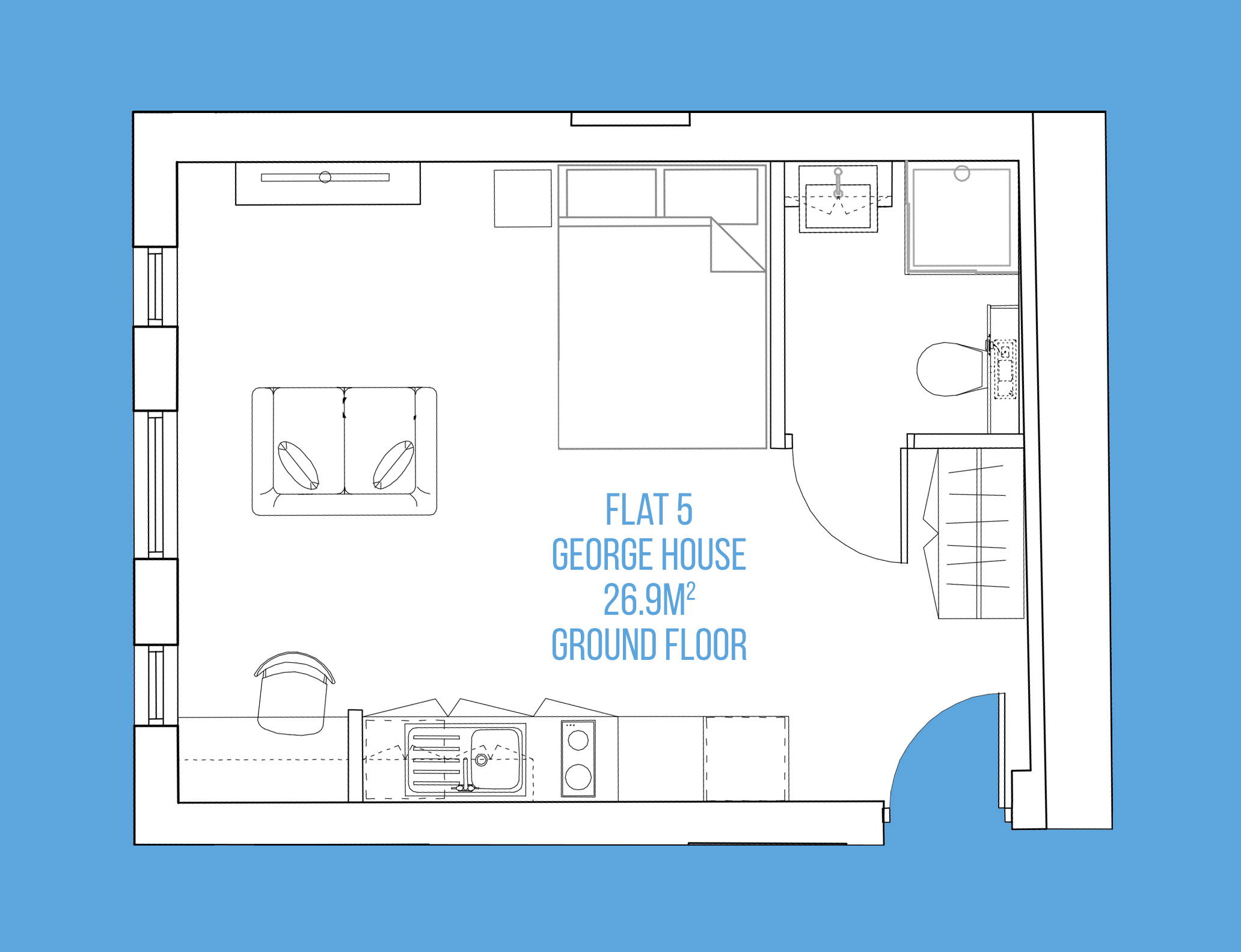 0 Bedrooms Studio to rent in George House, Piccadilly Court, York YO1