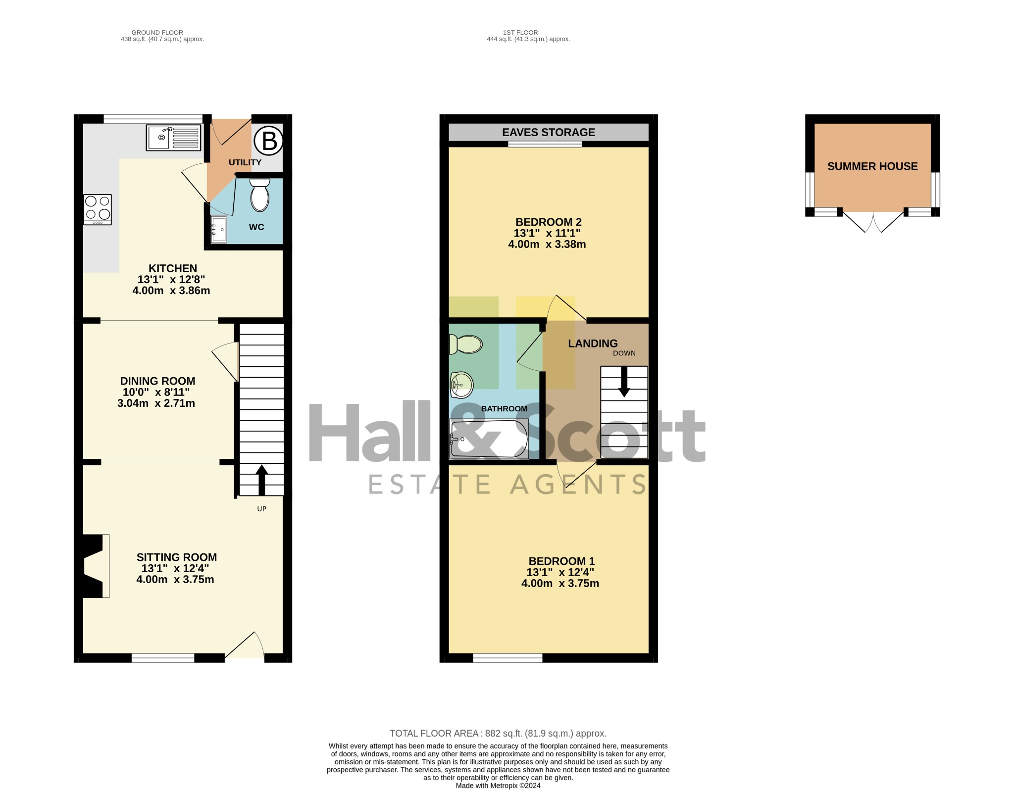 2 Vicarage Road, East Budleigh, Budleigh Salterton floorplan