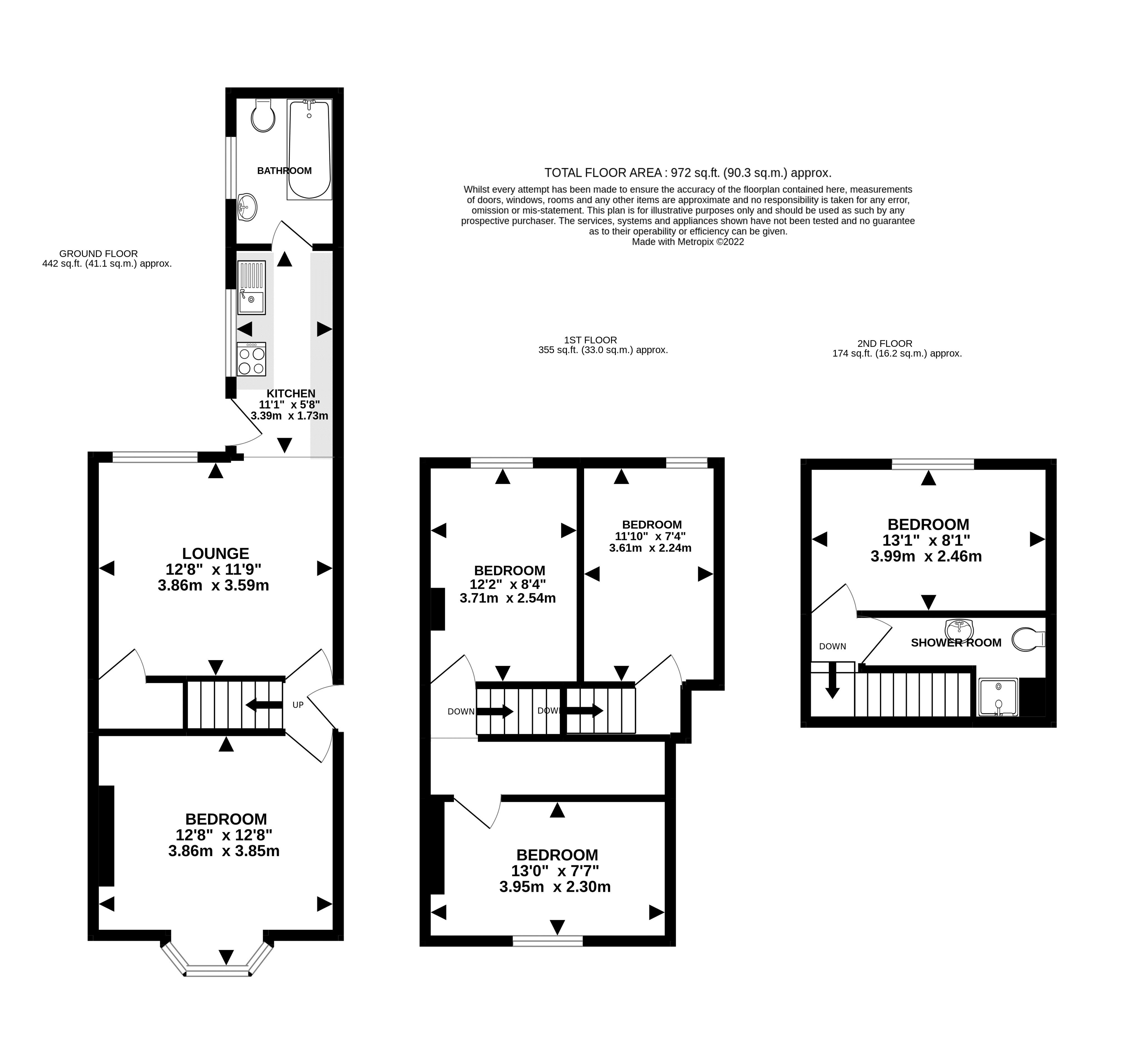 90, Carholme Road, Lincoln floorplan