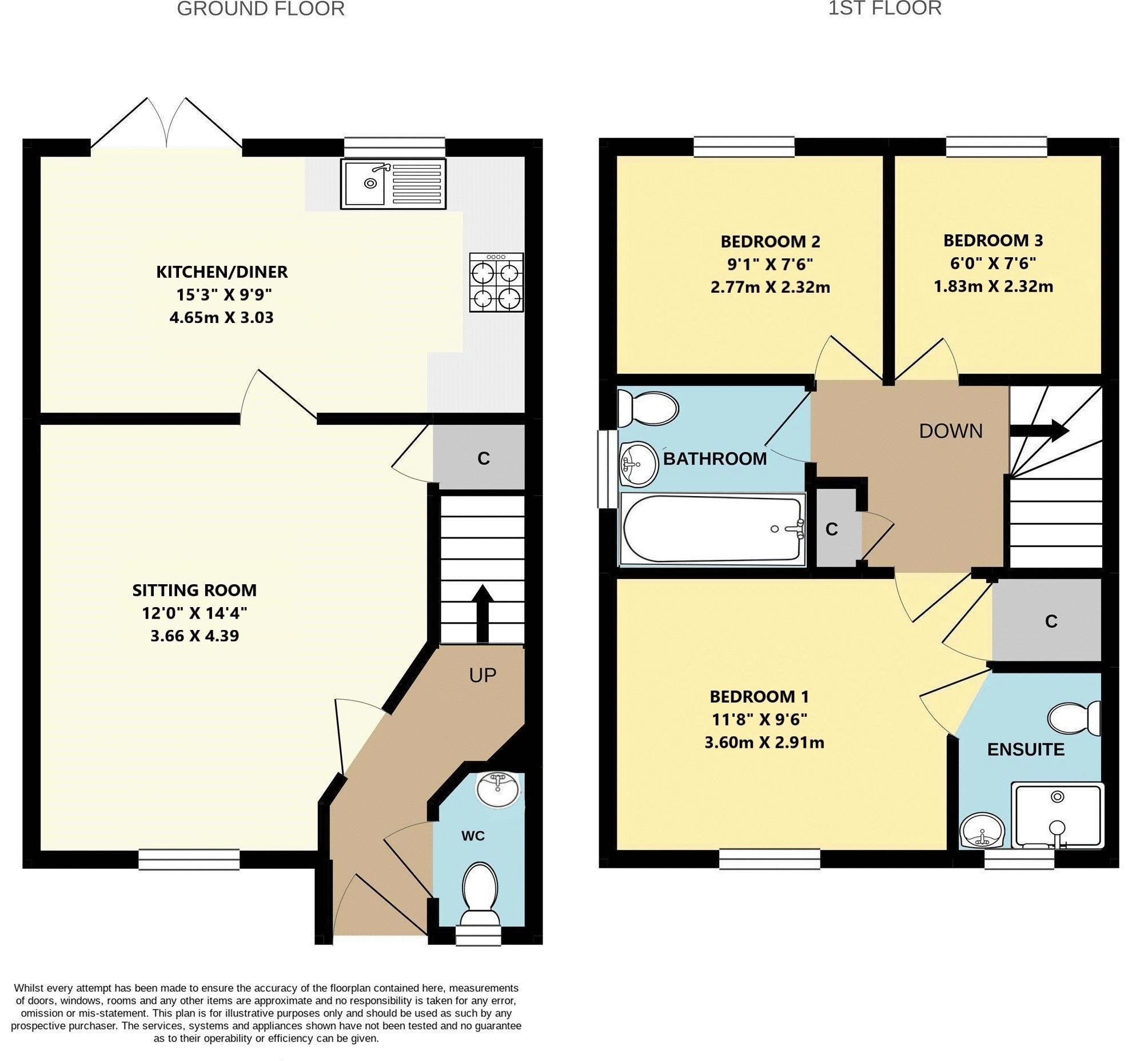 Monkton Heathfield, Taunton floorplan