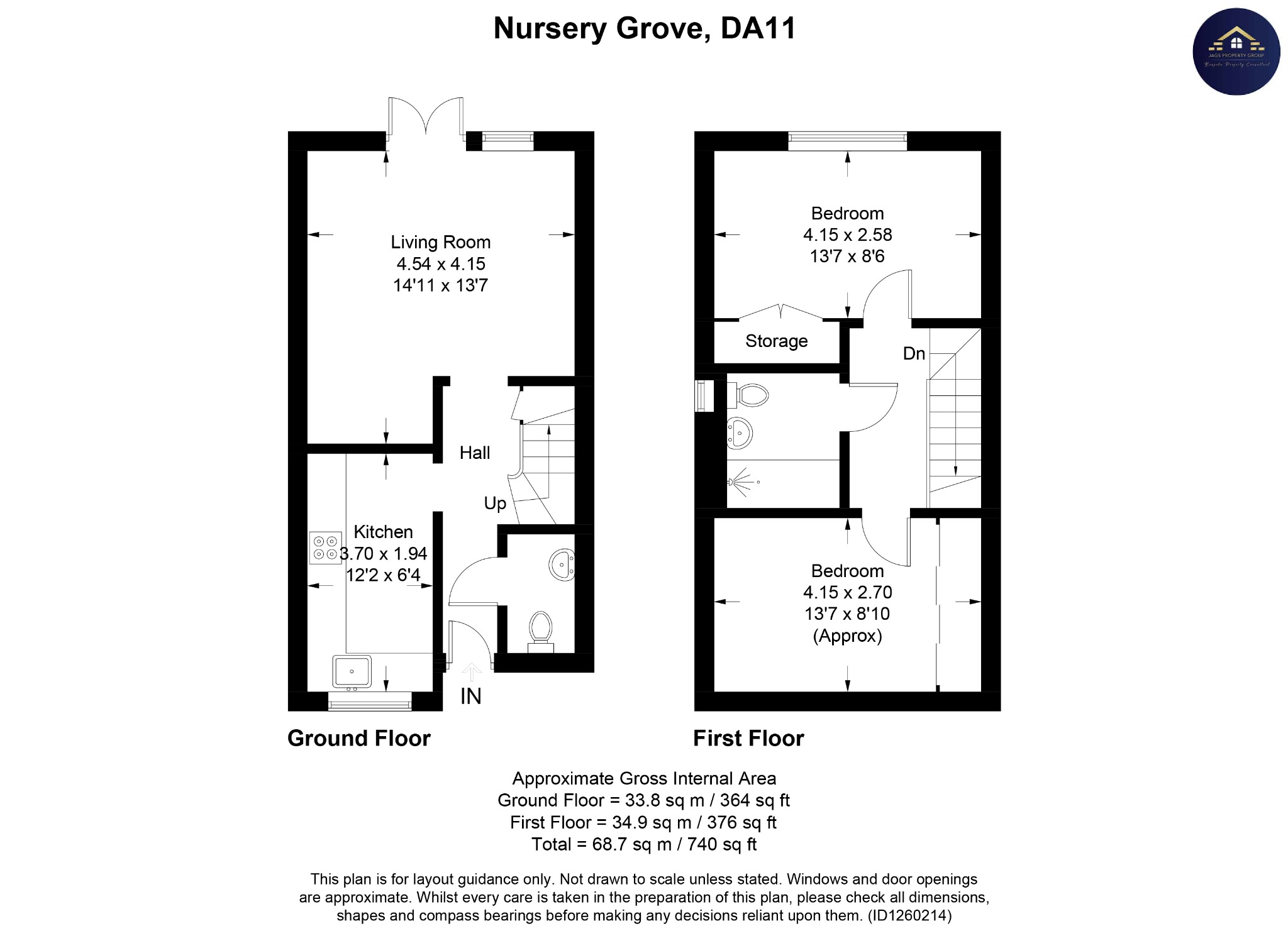 32 Nursery Grove, Gravesend, Kent floorplan