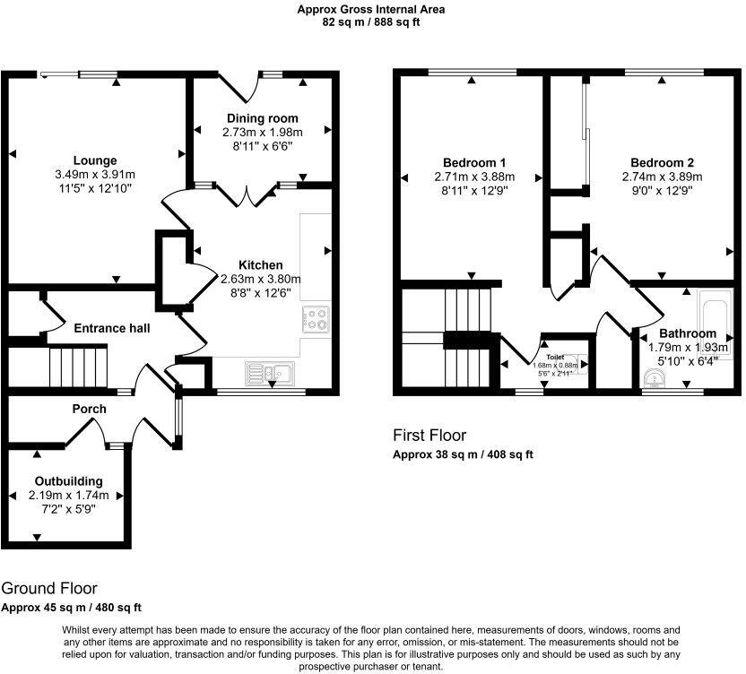 60 Weakland Drive, Sheffield floorplan