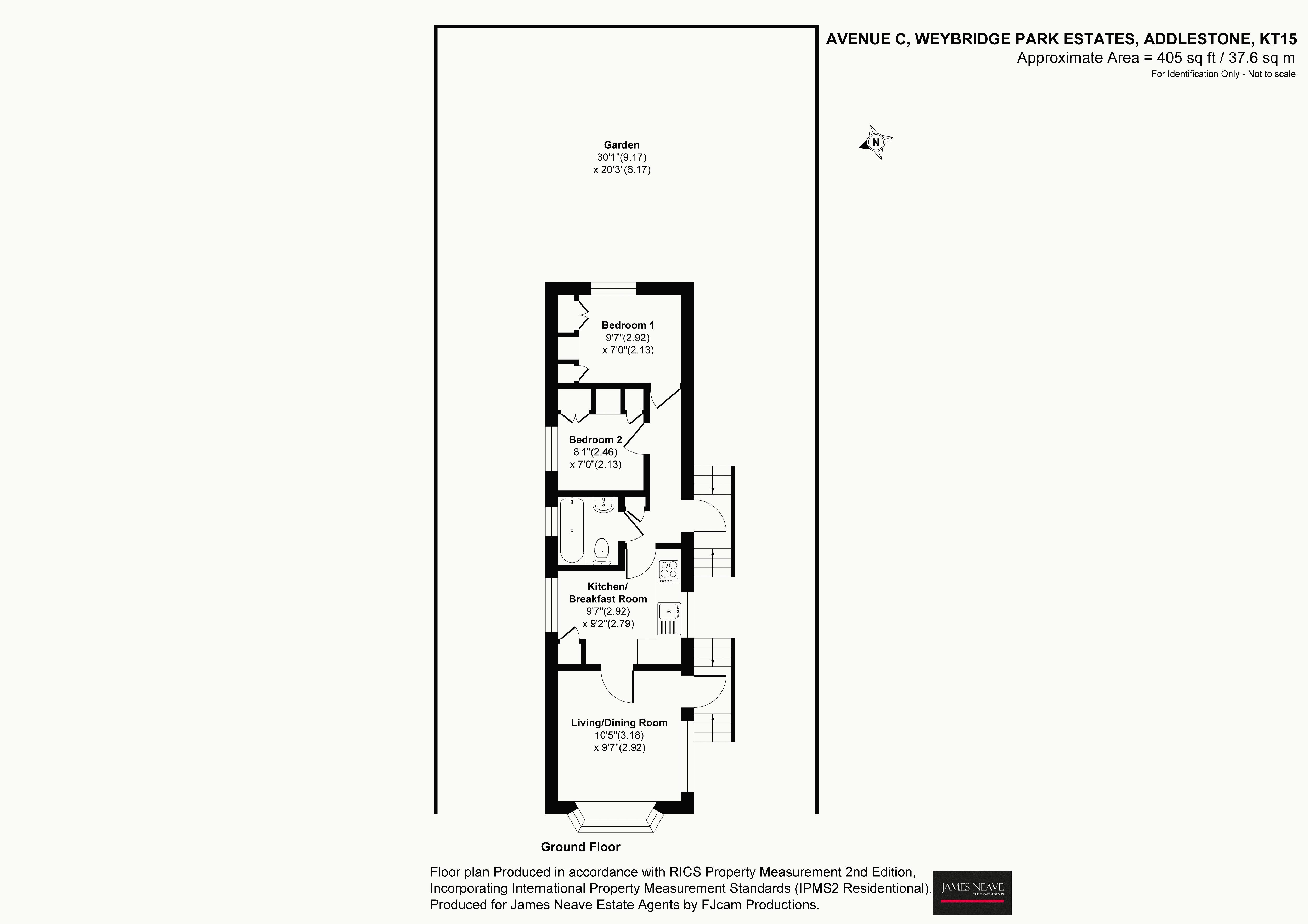 17 Avenue C, Weybridge Park Estate, Addlestone floorplan