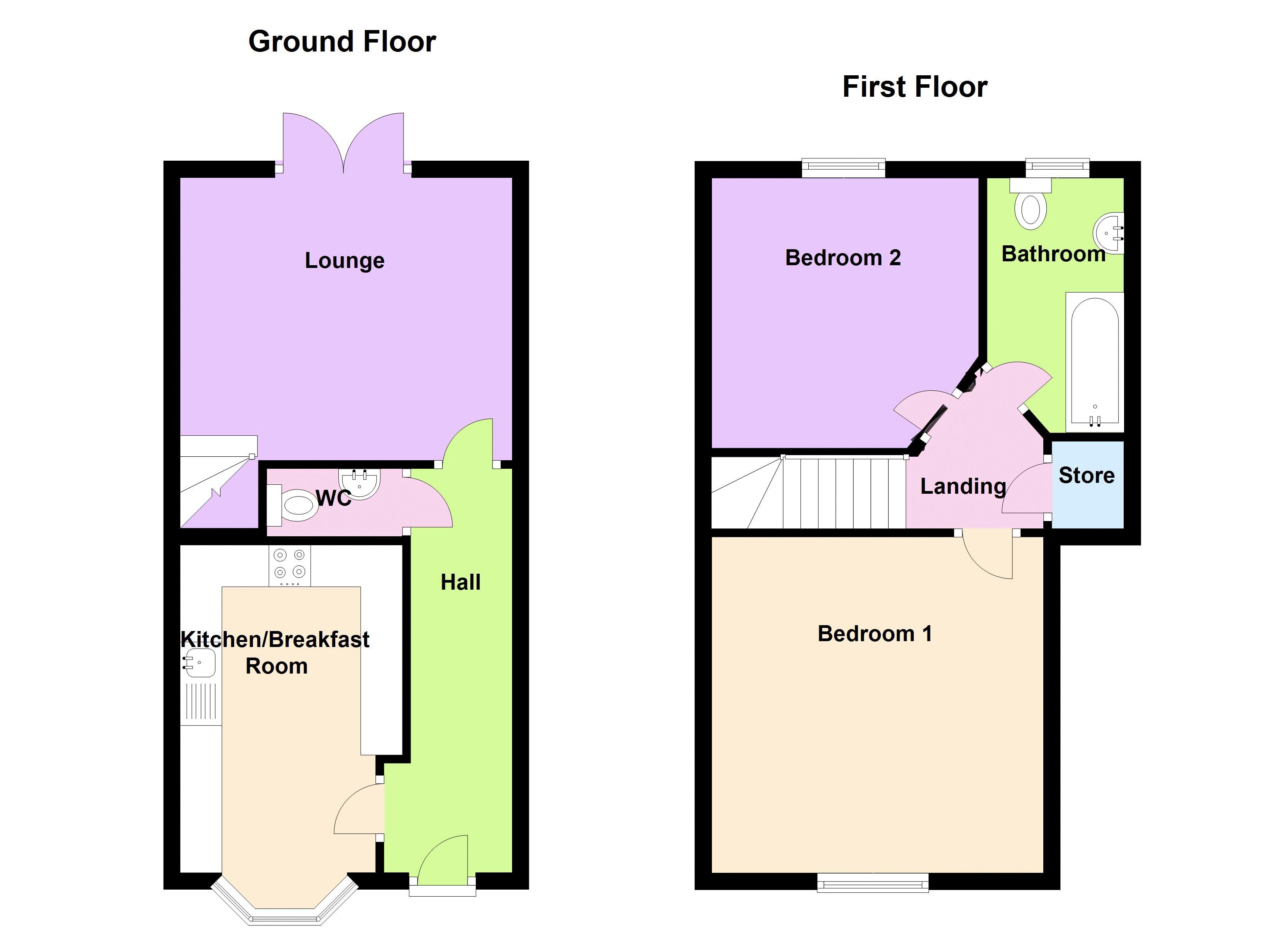 2 Bedrooms Terraced house to rent in Ravenscar Crescent, Woodhouse Park, Manchester M22