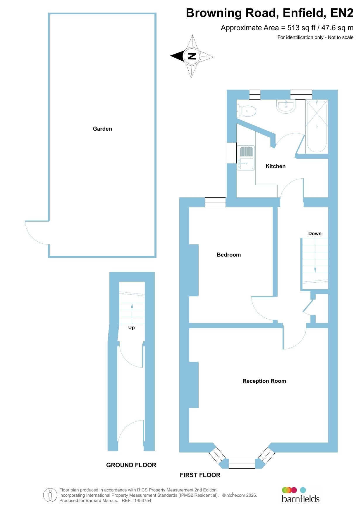 33, Browning Road, Enfield floorplan