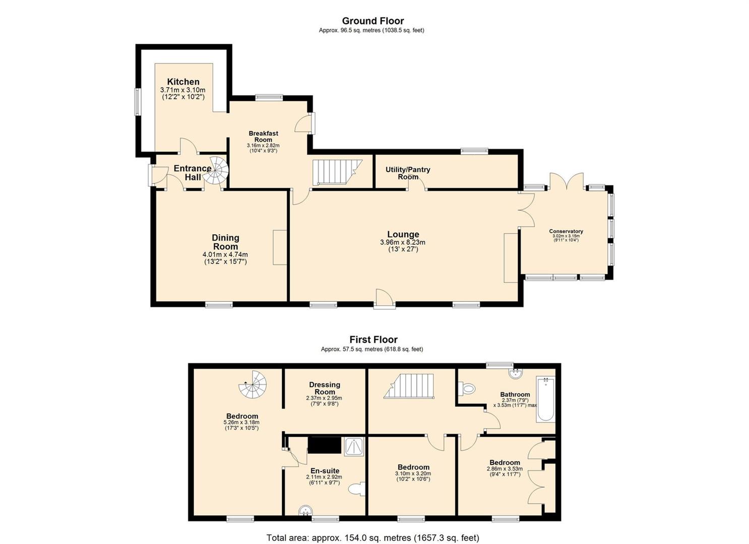 Chelsea Cottage, The Turnpike, Carleton Rode floorplan