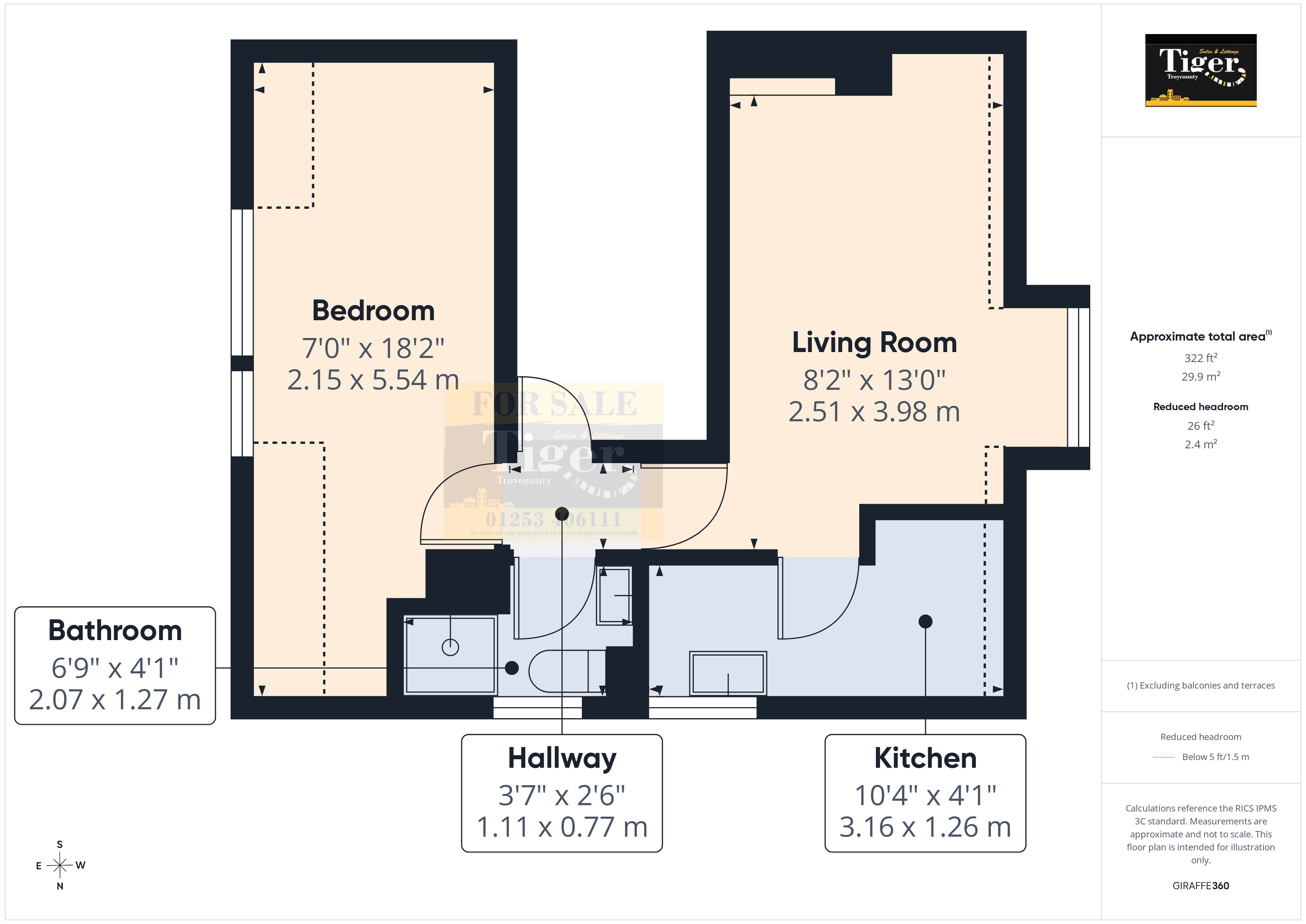 Flat 5, 373, Warbreck Drive, Blackpool floorplan