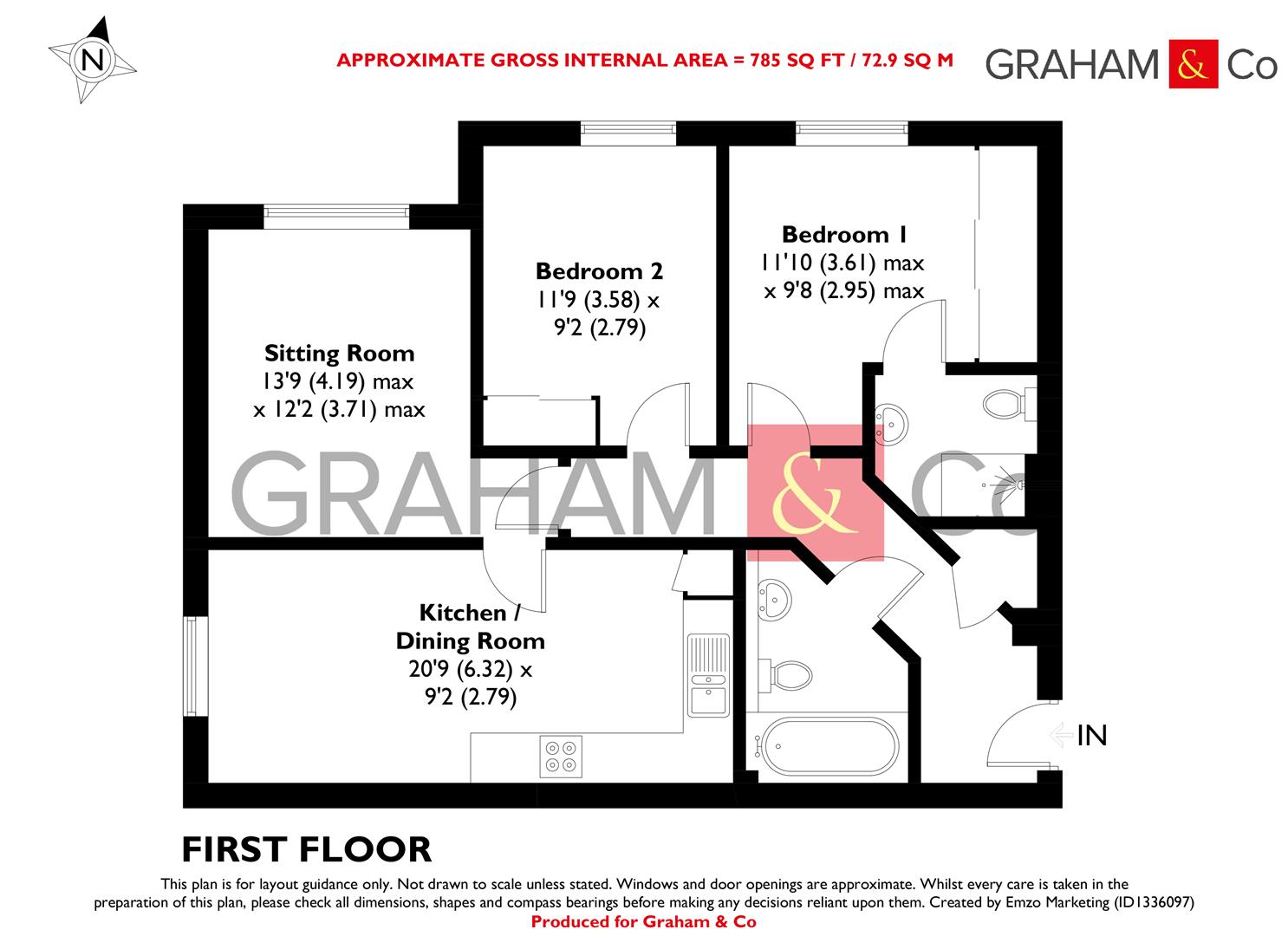 8 Carpenters Court, Vincent Drive, Andover floorplan