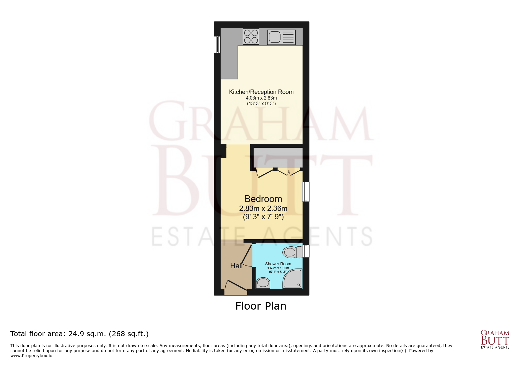 Flat E, 7, Western Road, West Sussex floorplan