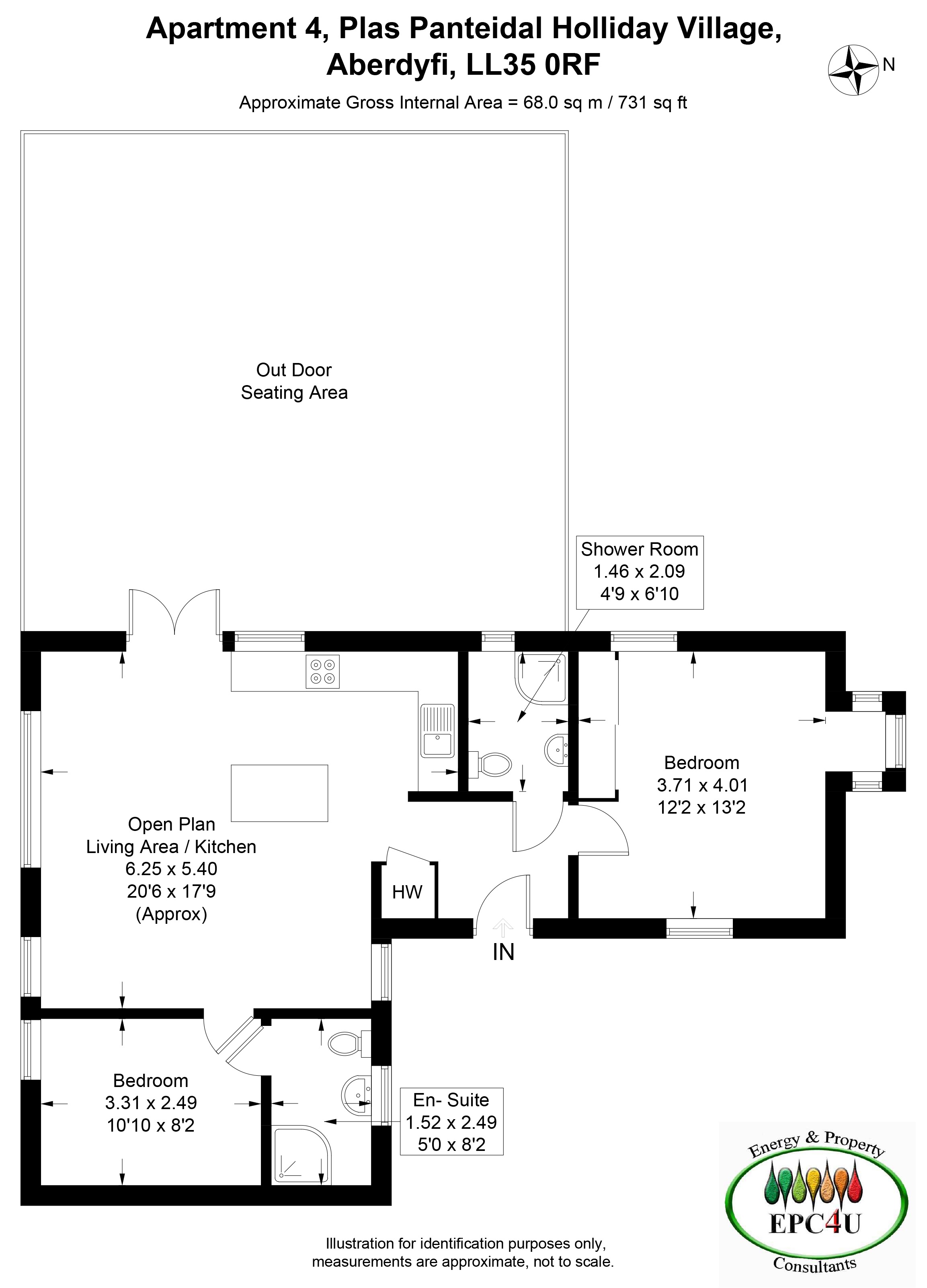 Apartment 4 The Old Stables ,Plas Panteidal , Aberdyfi LL35 0RF floorplan