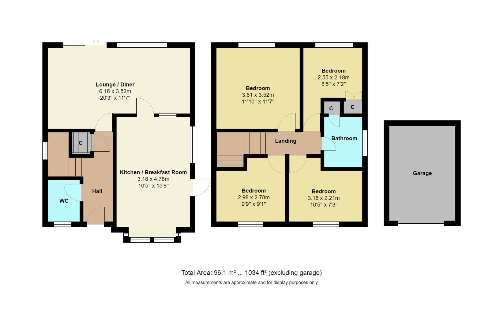21, Gainford Rise, Coventry floorplan