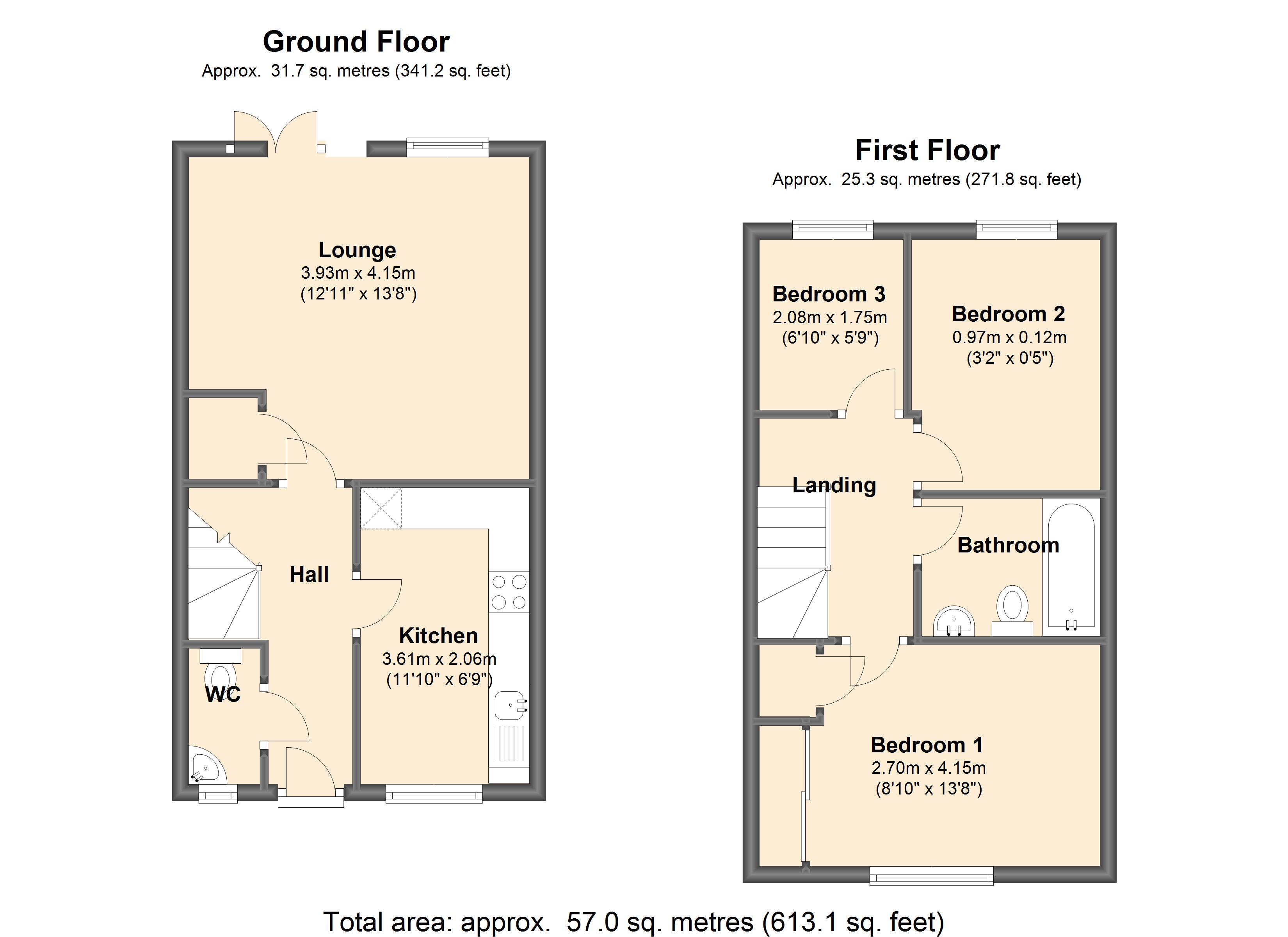 3 Bedrooms Town house to rent in Askew Way, Chesterfield S40