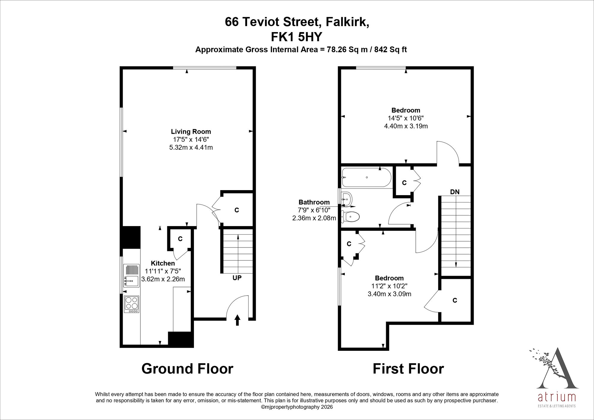 66 Teviot Street, Falkirk floorplan