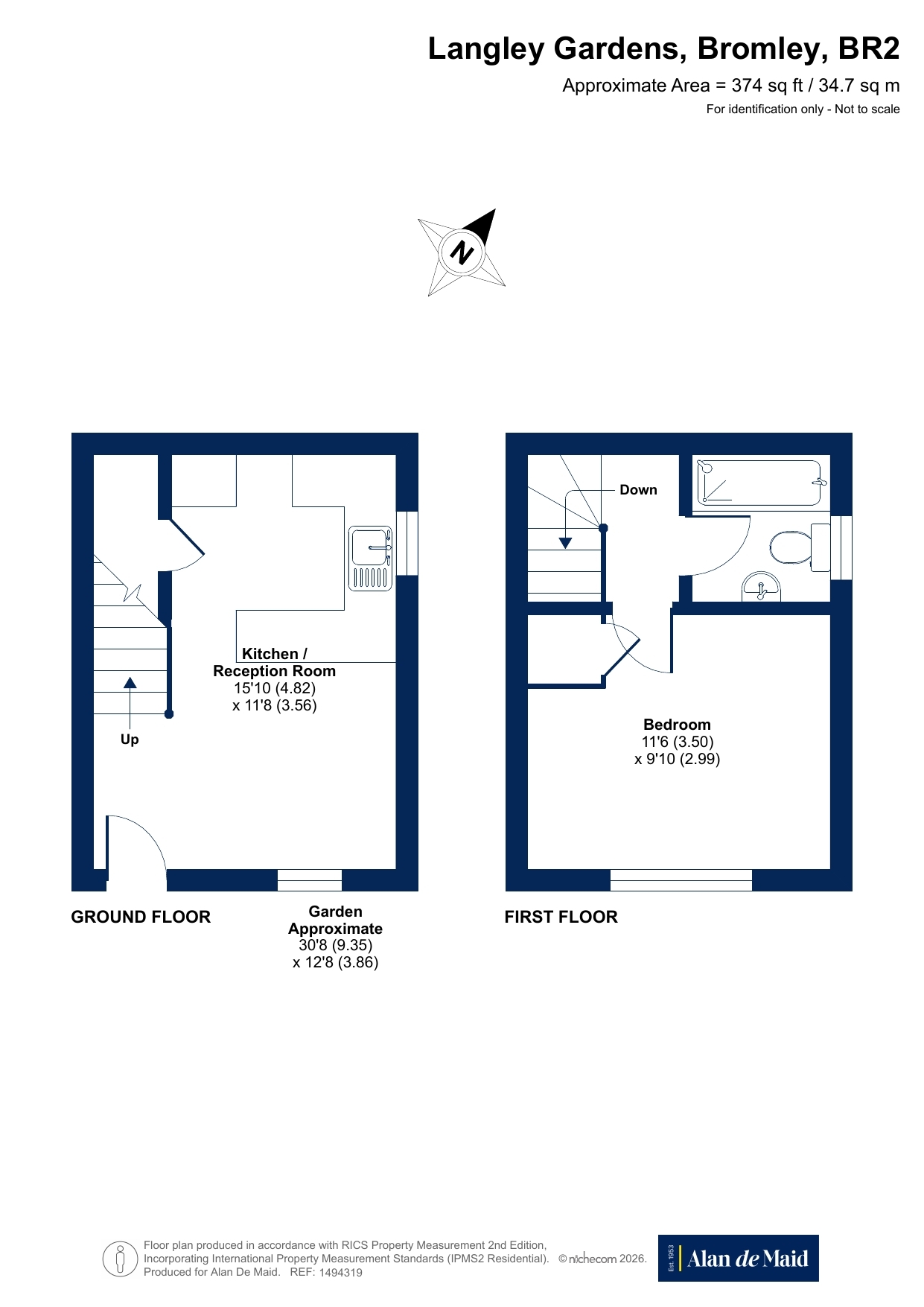 7, Langley Gardens, Bromley floorplan