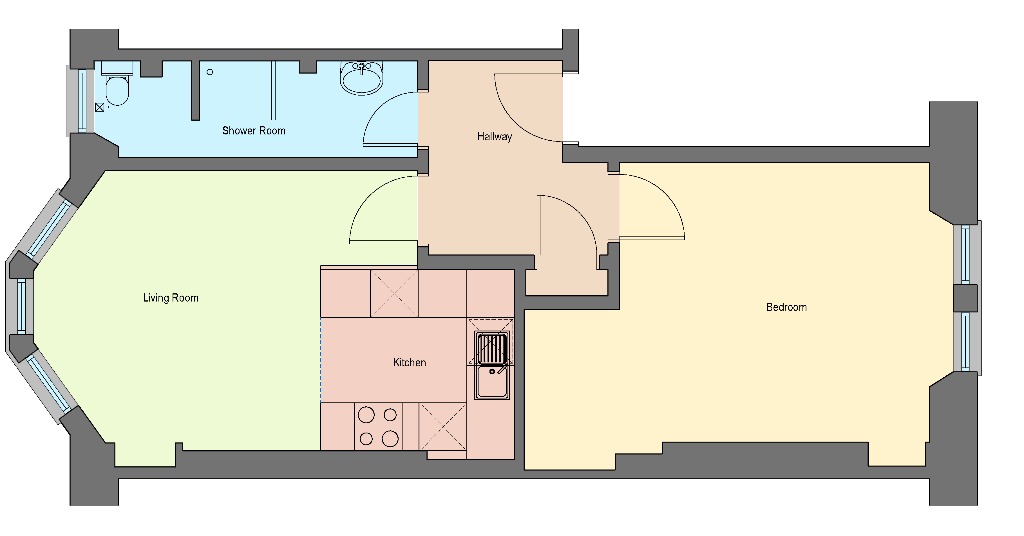 1 Bedrooms Flat to rent in Yorkhill Street, West End, Glasgow G3