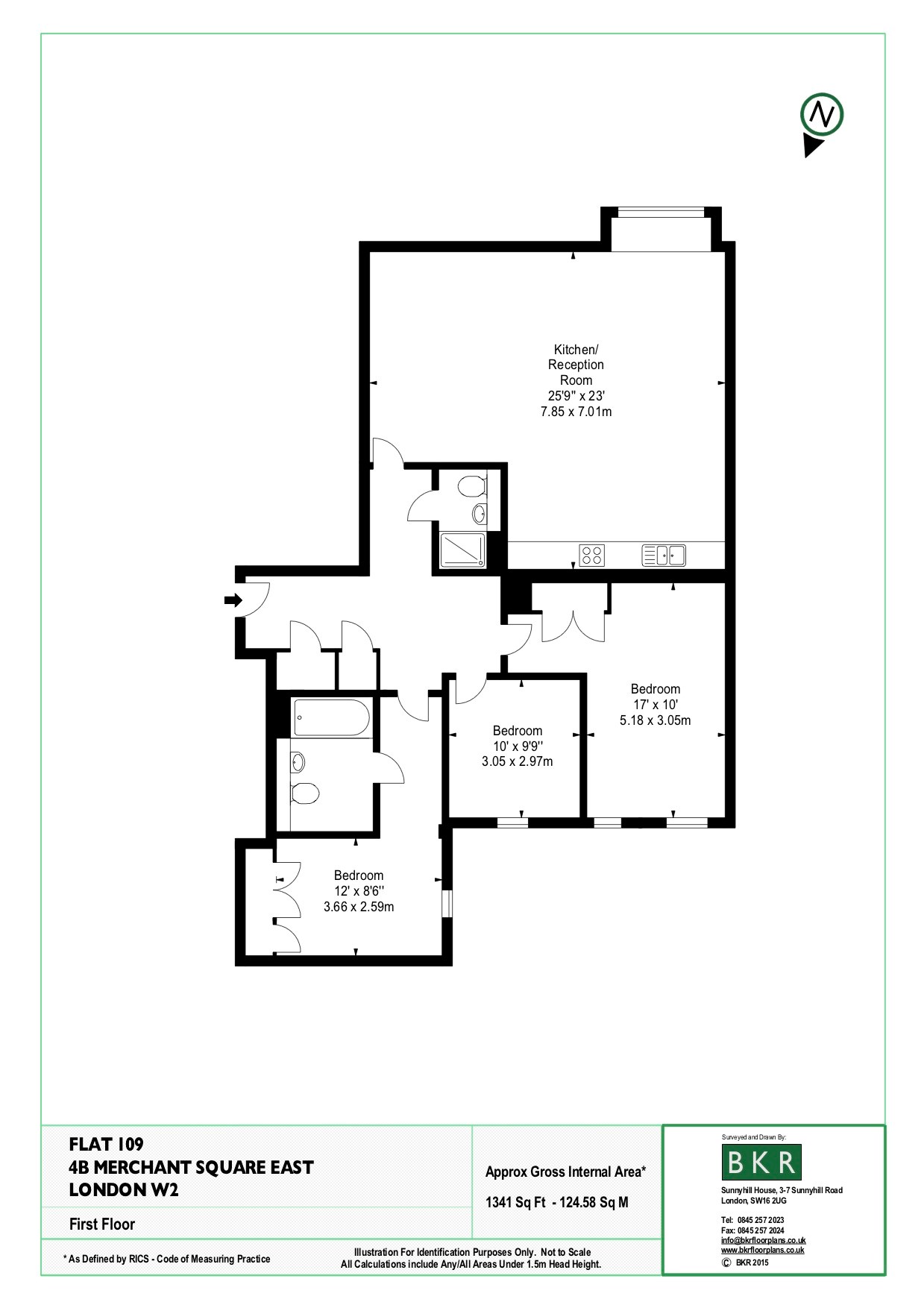 3 Bedrooms Flat to rent in Merchant Square East, London W2