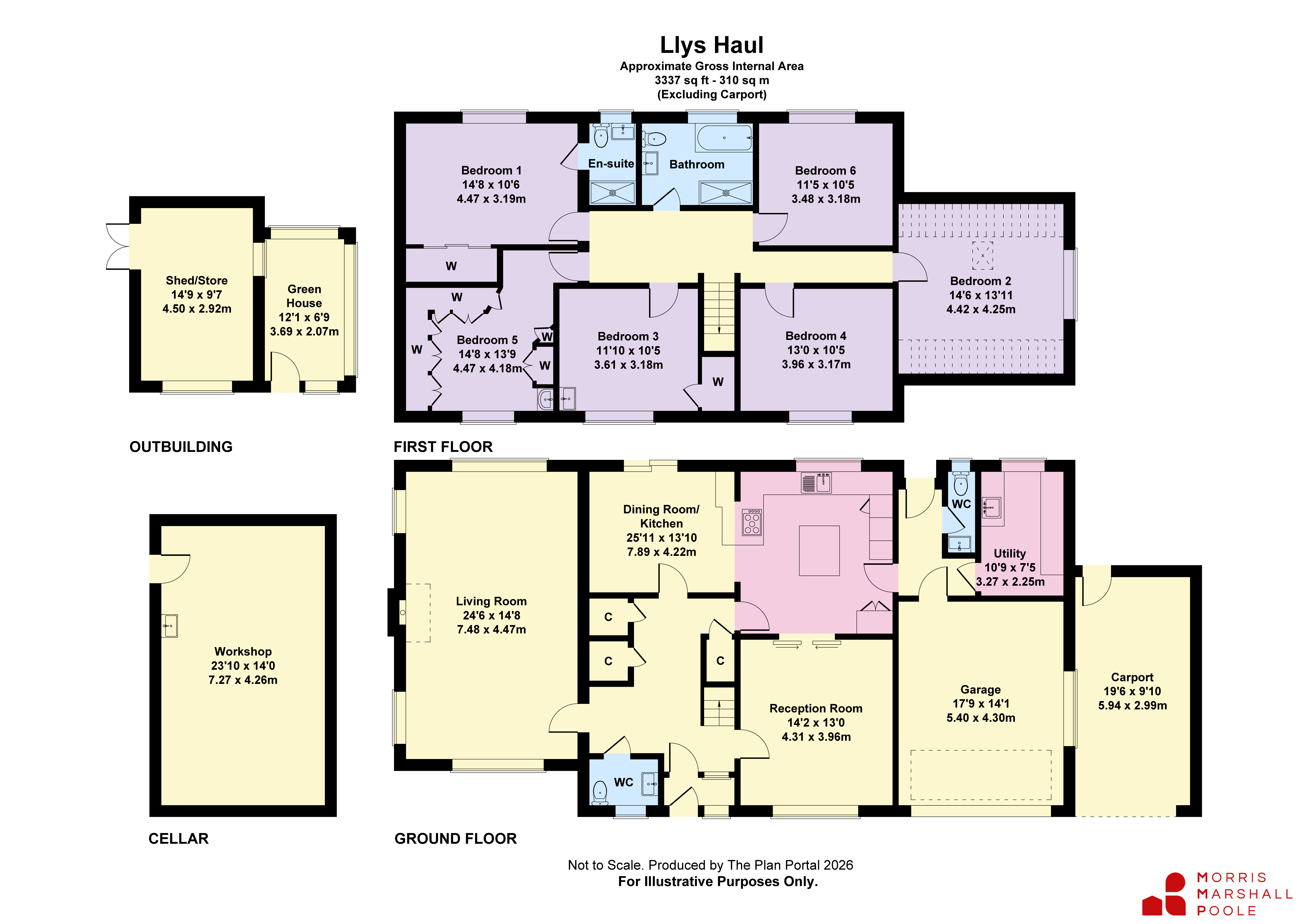 Llys Haul,, Brithdir, Powys floorplan