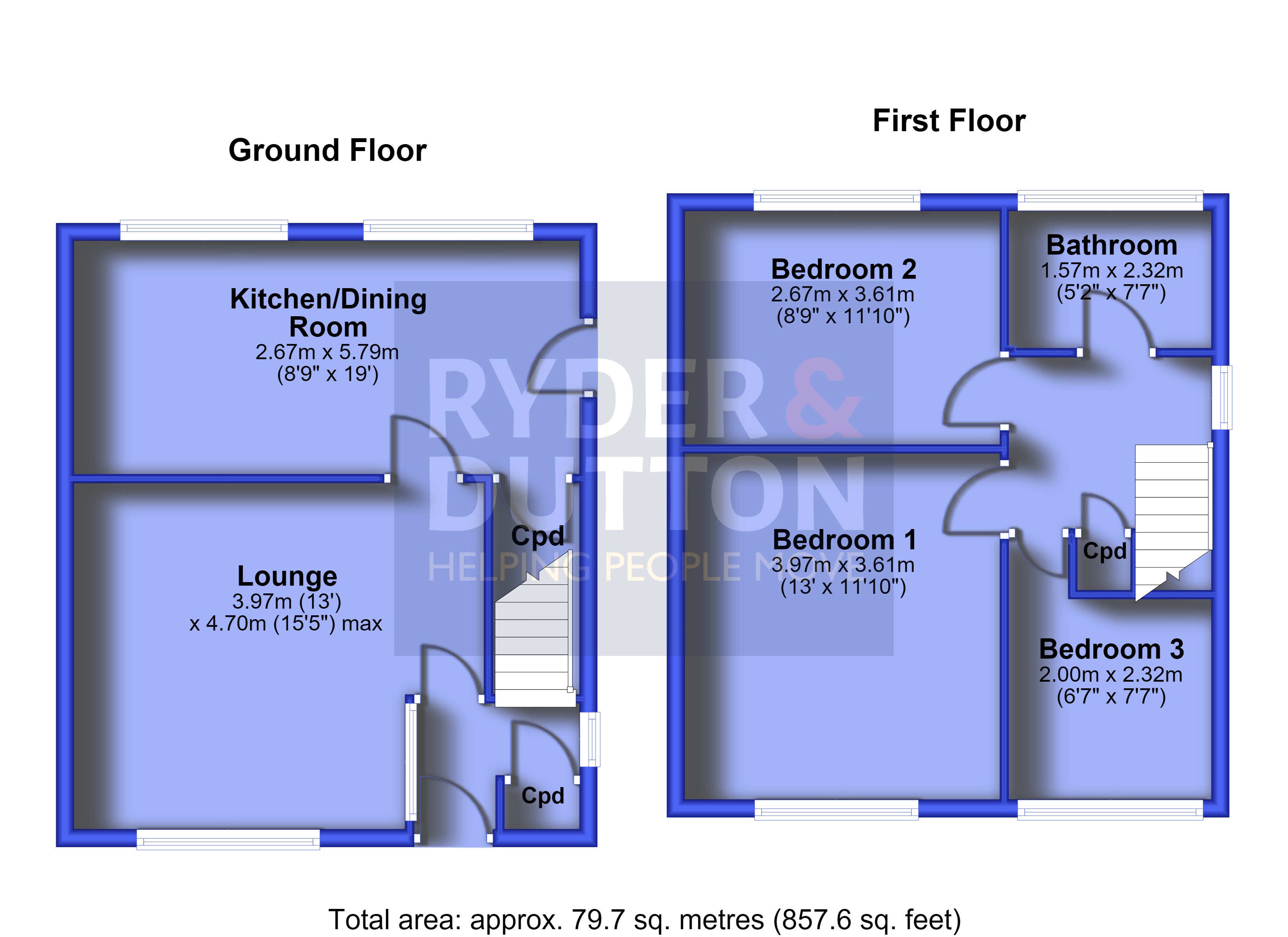 2, Cornish Way, Oldham floorplan