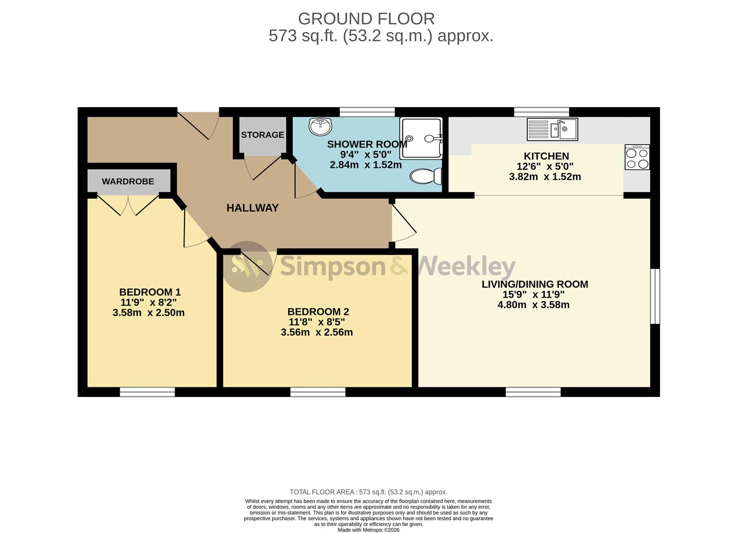 15, Lacemakers Court, Rushden floorplan