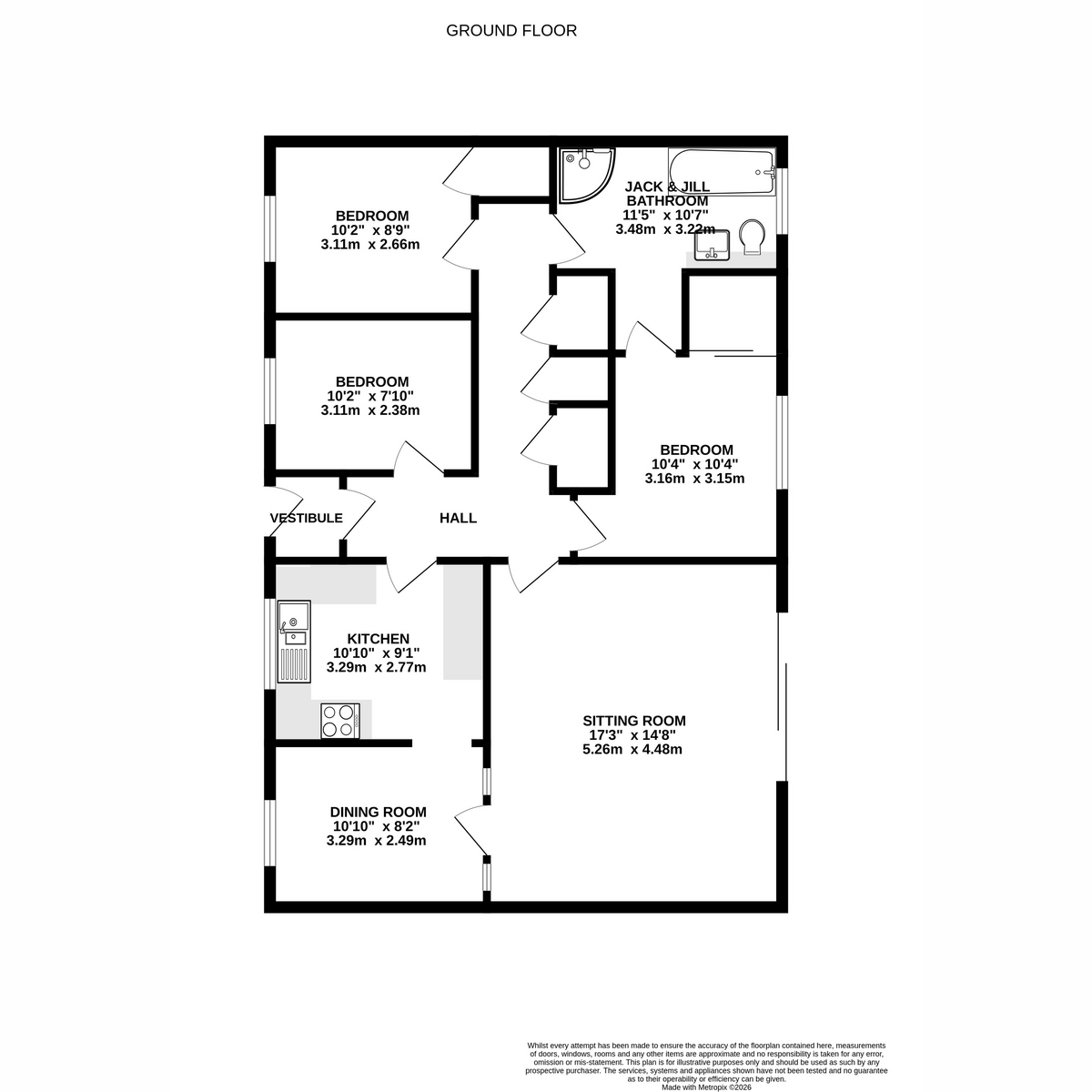 10, Overton Avenue, Inverness floorplan