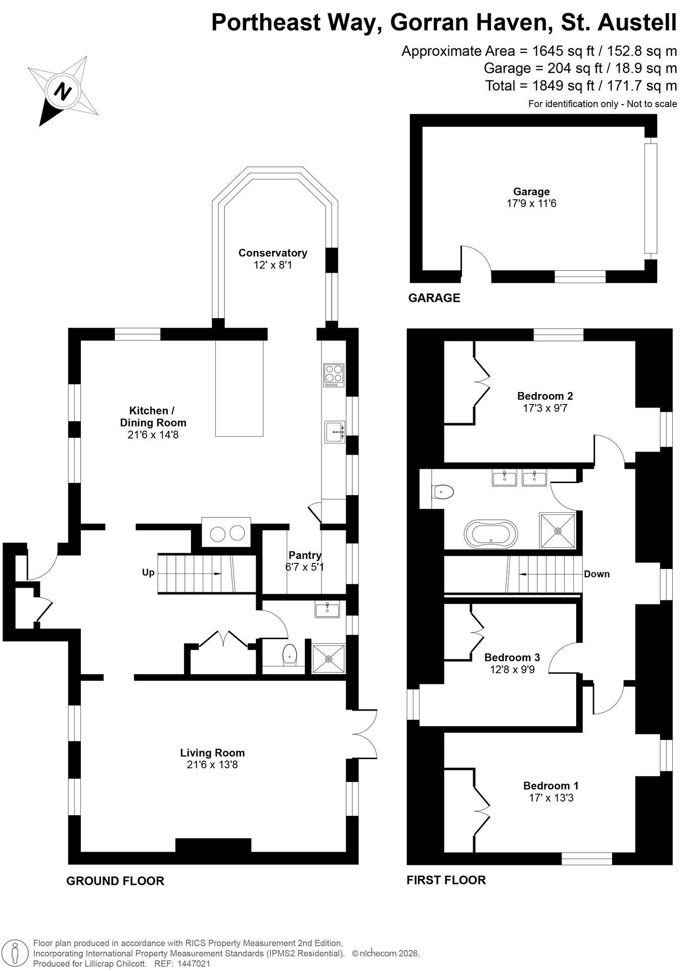 Orchard Cottage, St. Austell floorplan