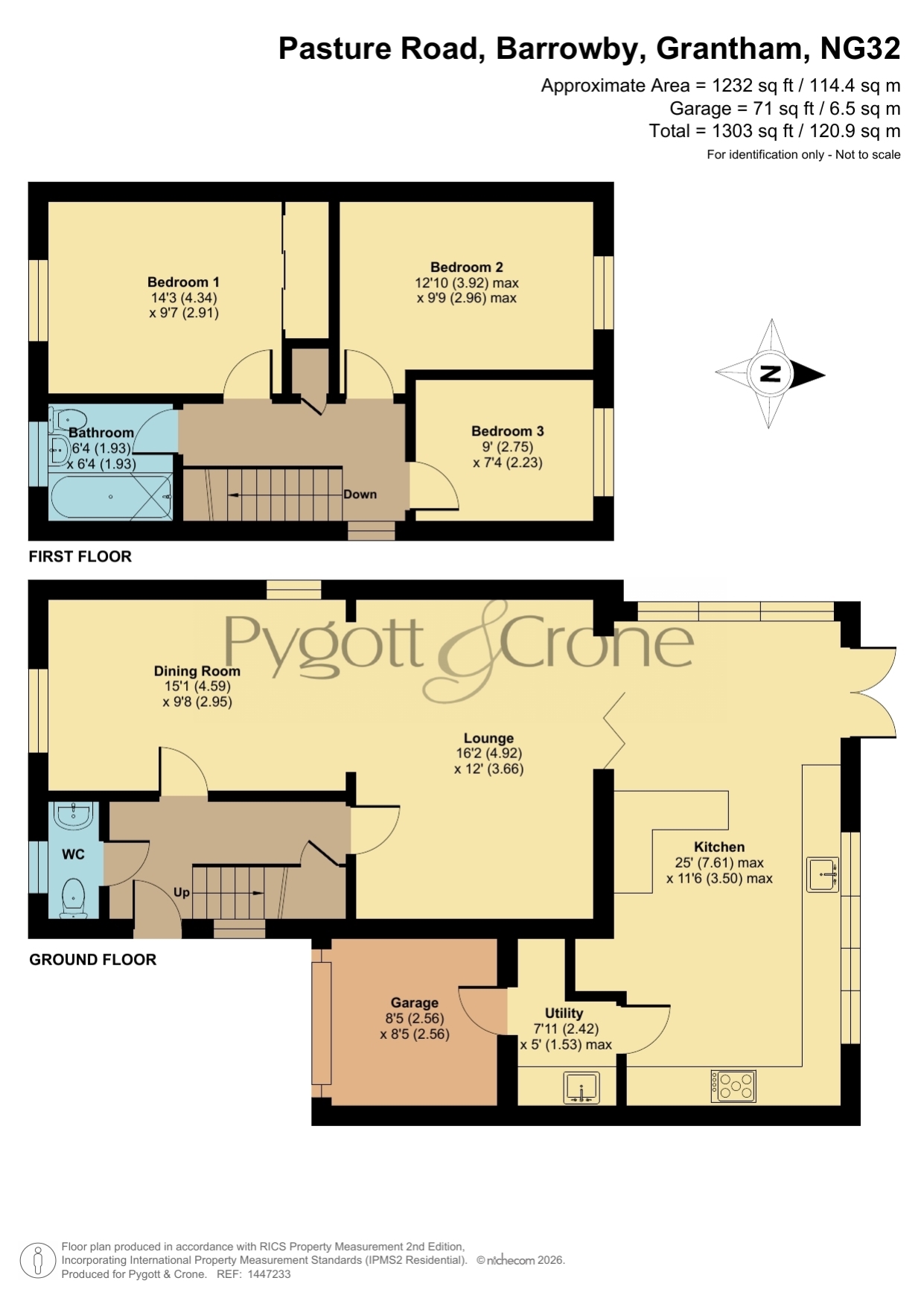 16, Pasture Road, Grantham floorplan