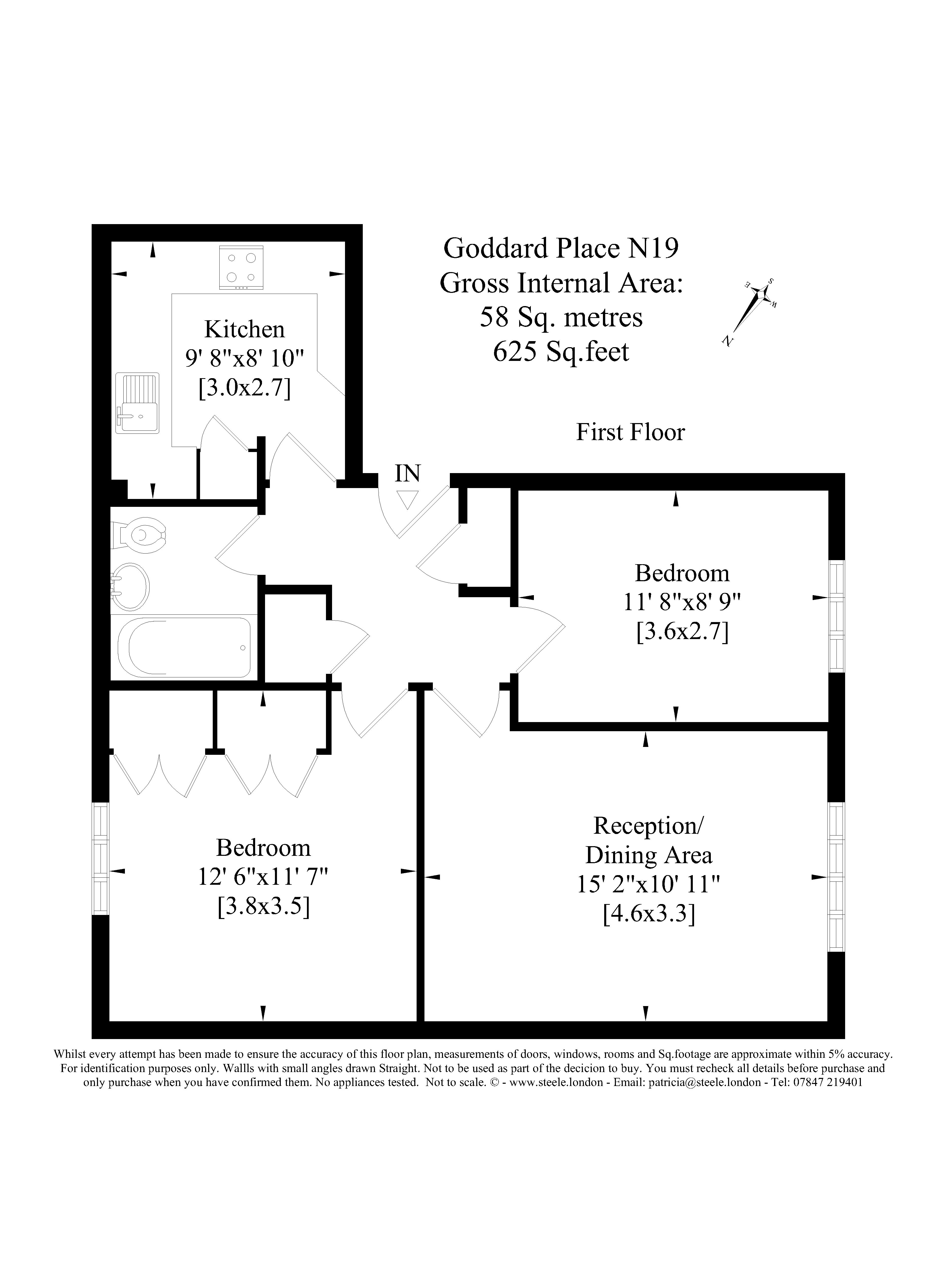 2 Bedrooms Flat to rent in Goddard Place, London N19