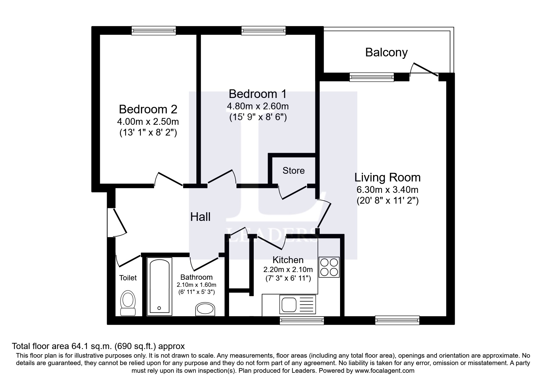 88, Chilton Grove, London floorplan