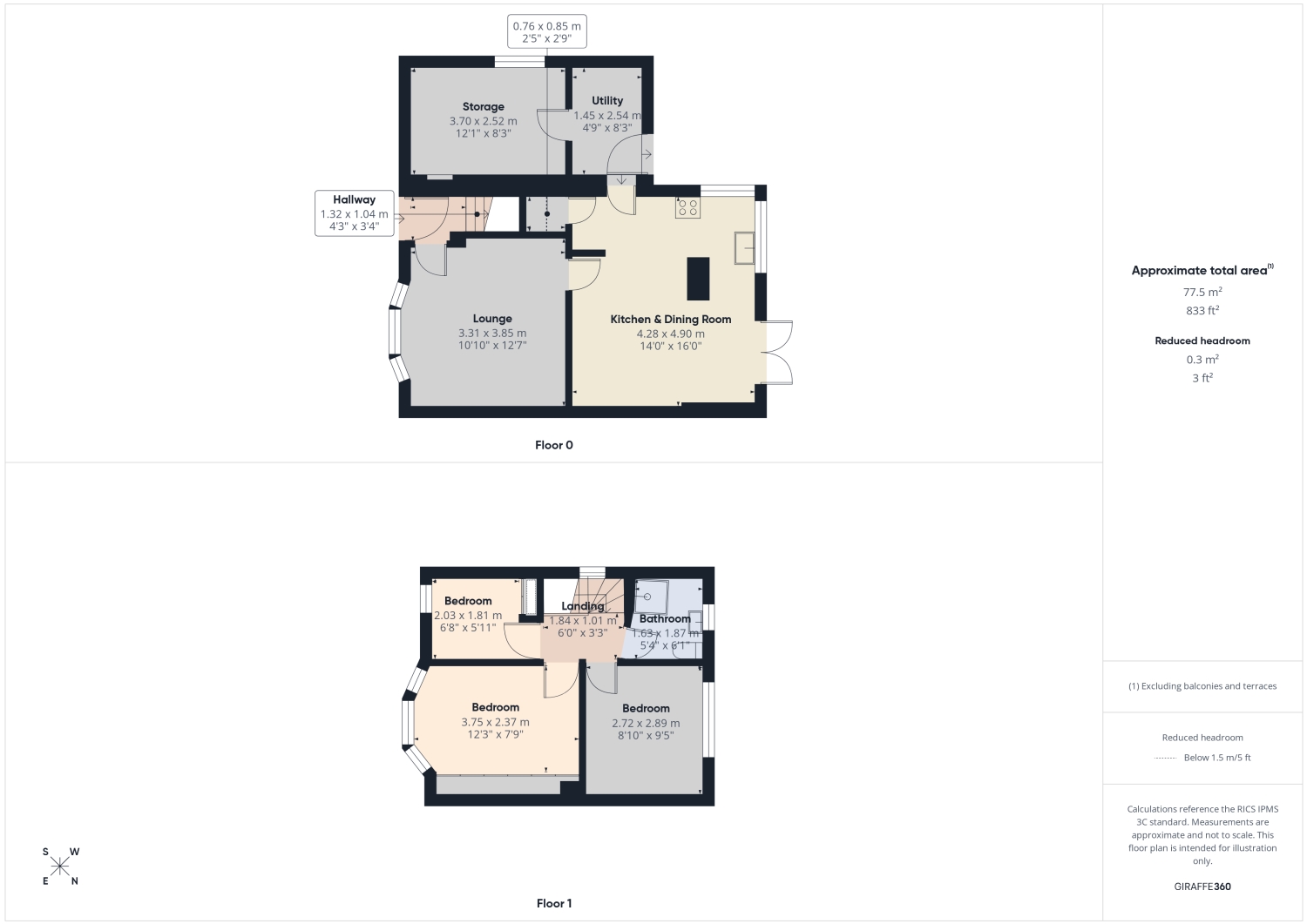 522, Ridgeway Road, Sheffield floorplan