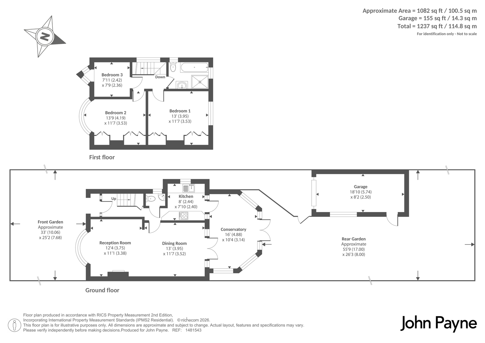 139, Wricklemarsh Road, London floorplan
