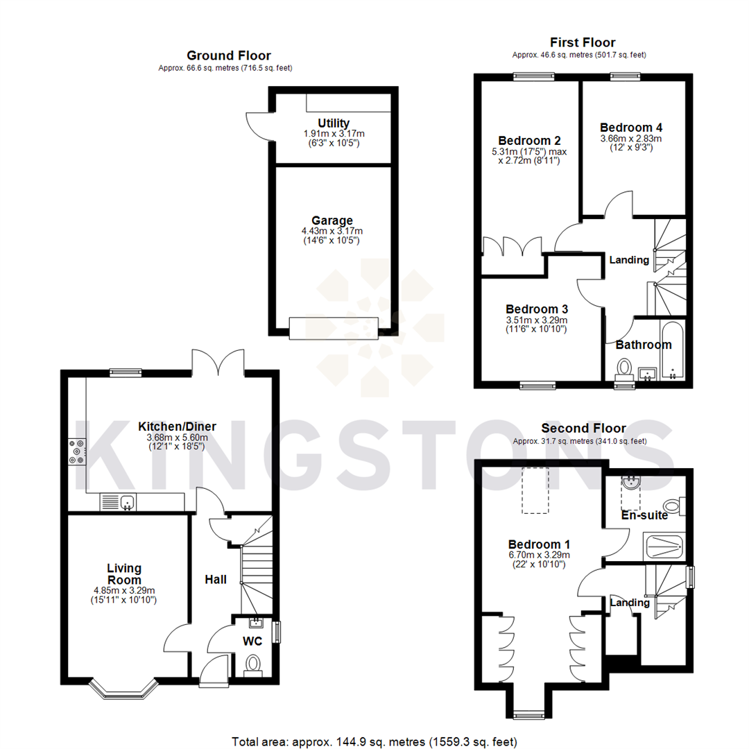 38, Mint Grove, Melksham floorplan