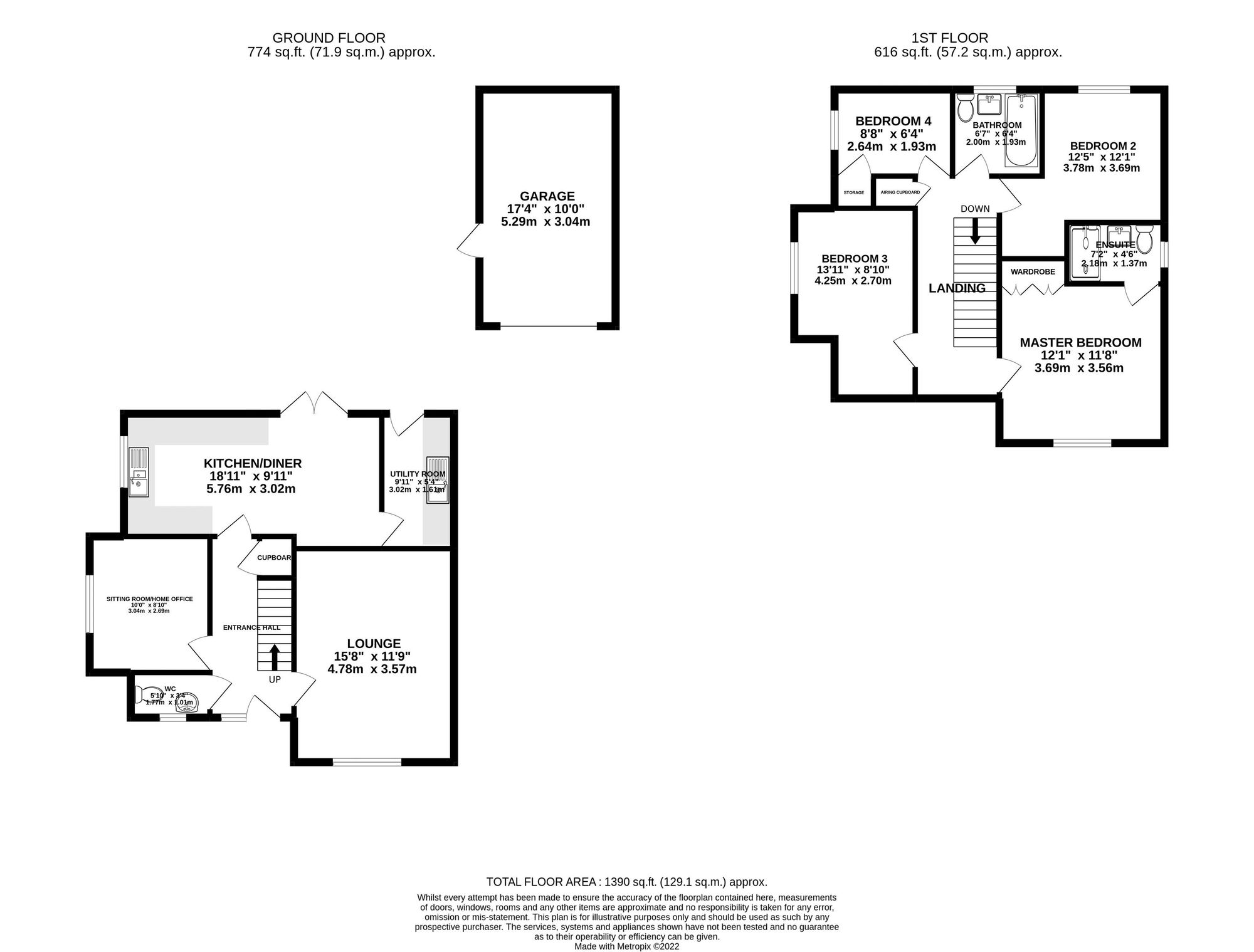 1 George Edward Road, Crewe floorplan
