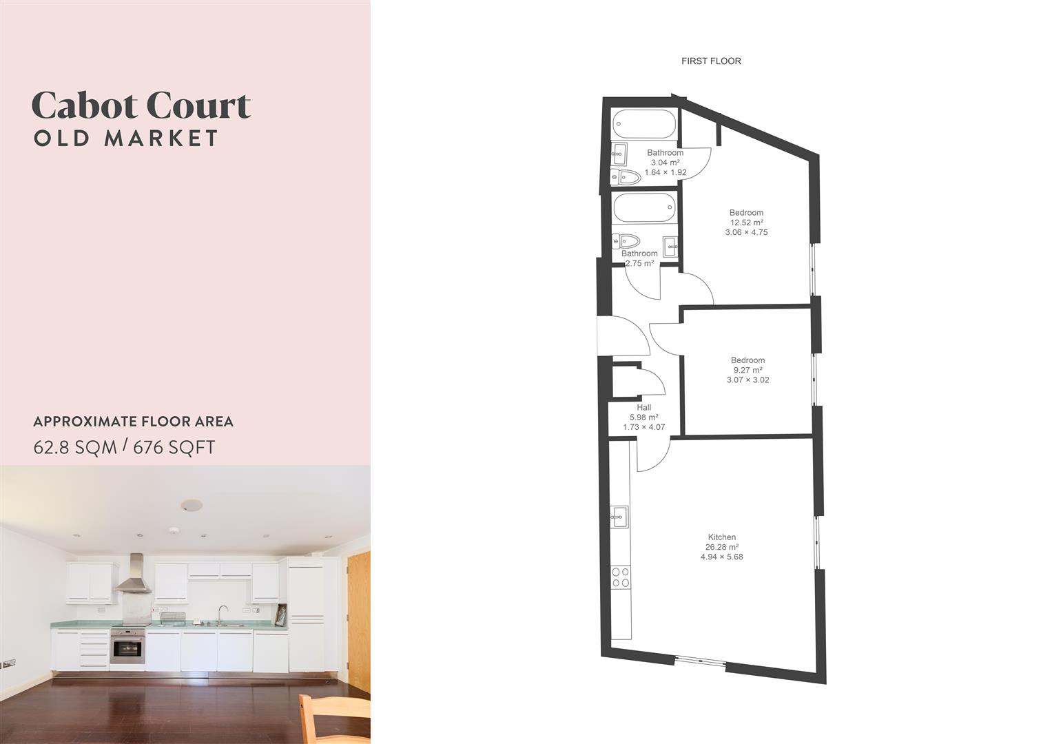 Flat 18, Cabot Court, Braggs Lane, Bristol floorplan