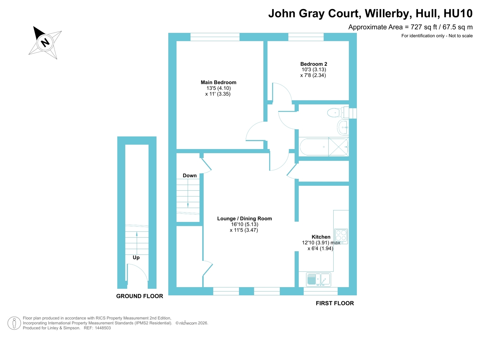 18, John Gray Court, Hull floorplan