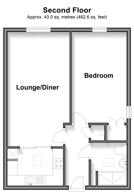 Middle Row, Faversham floorplan