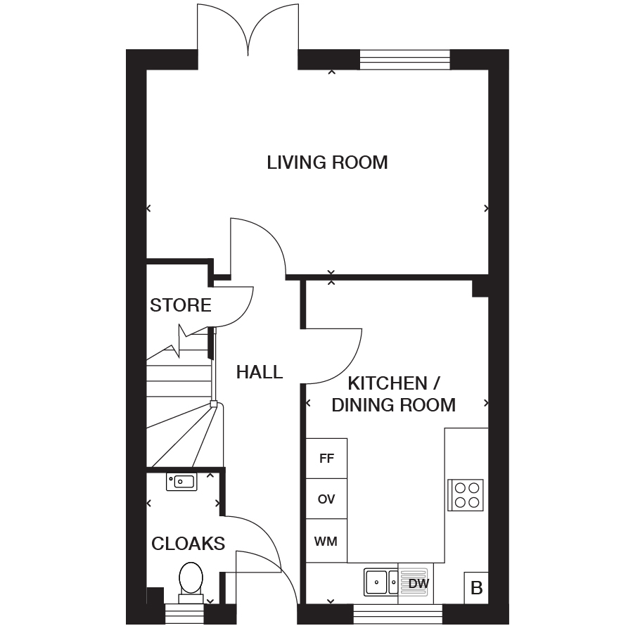 55Lambourne, Peppard Drive, Wiveliscombe floorplan