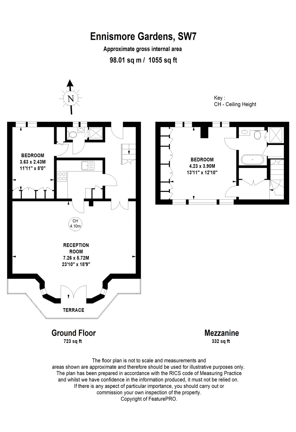 2 Bedrooms Flat to rent in Ennismore Gardens, London SW7