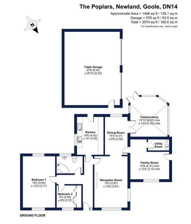 The Poplars, Station Road, Eastrington floorplan