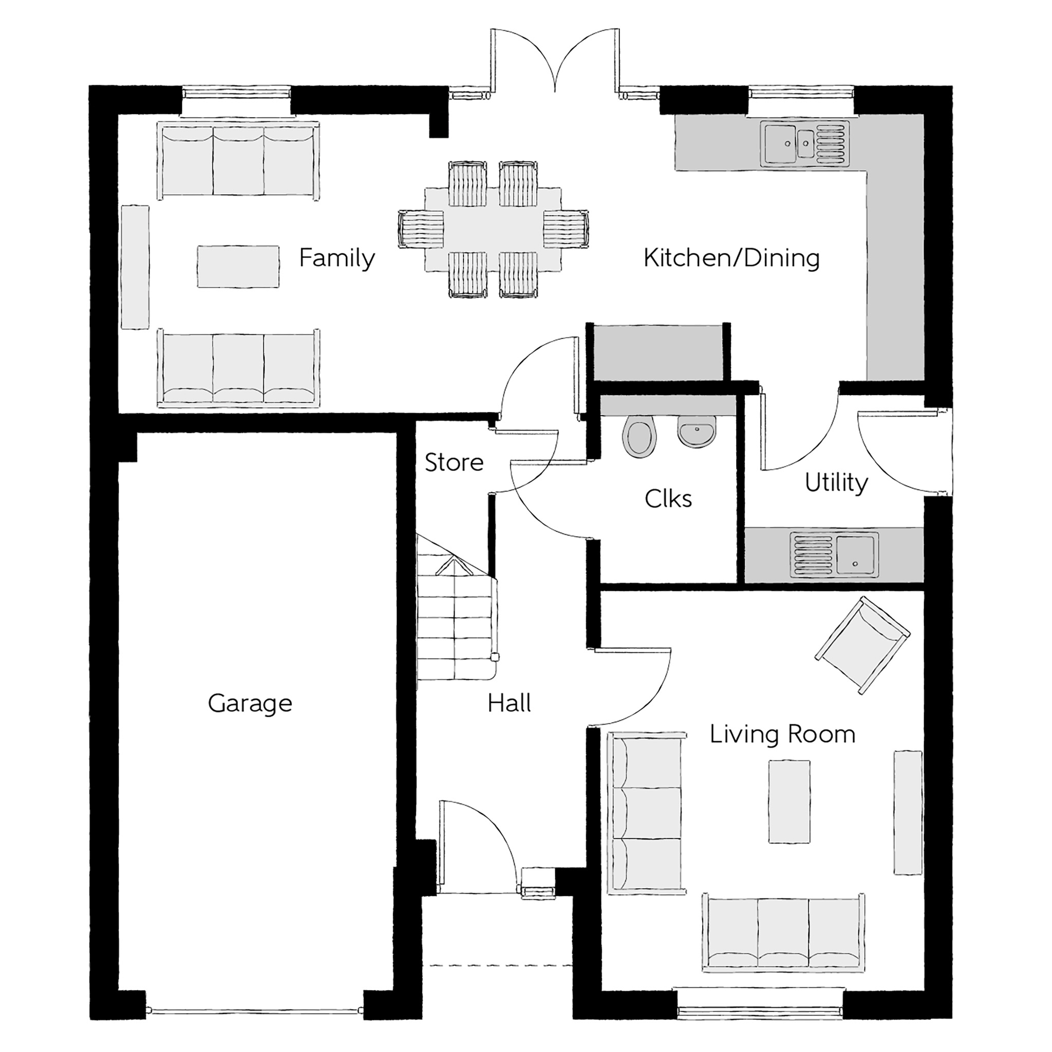 Fivefield Road, Keresley floorplan