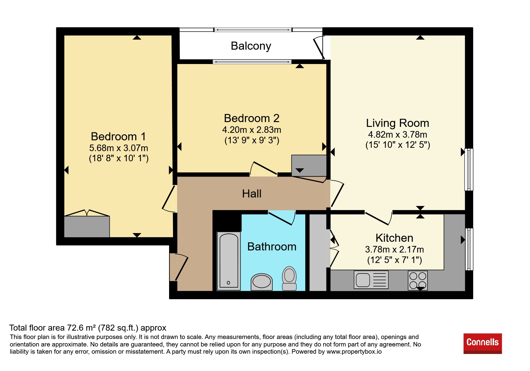 Flat 28, Norton Tower, Civic Close, Birmingham floorplan