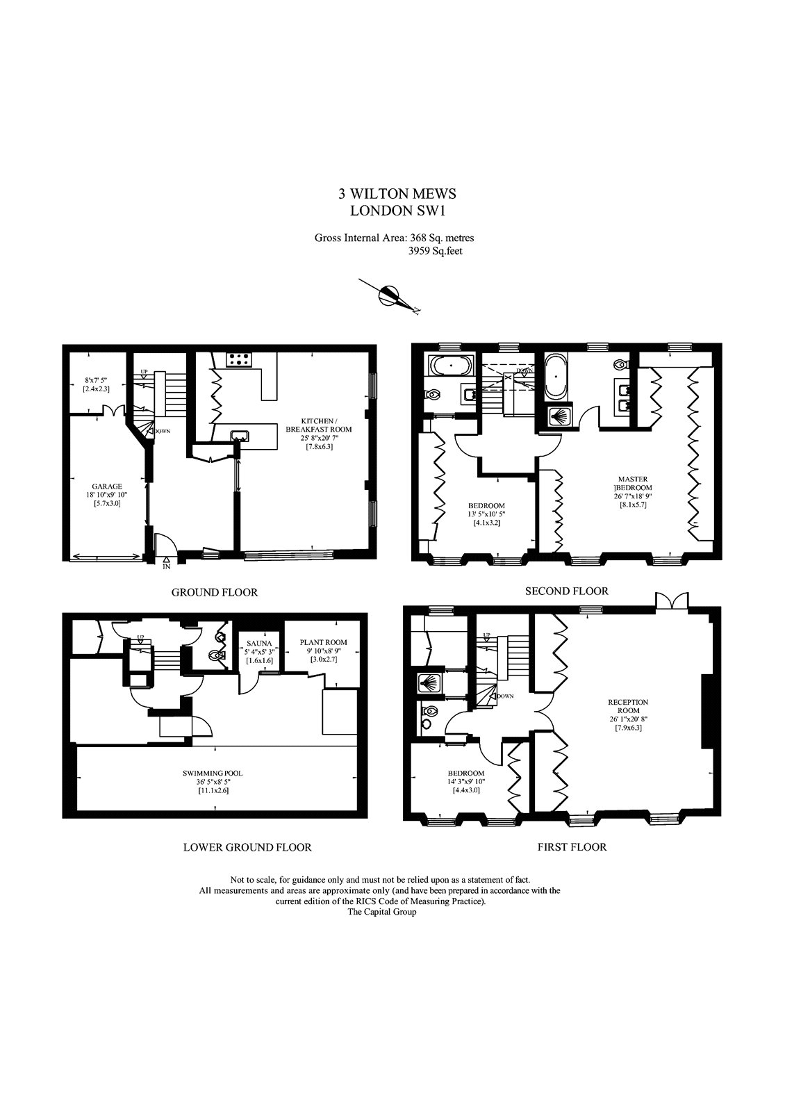 3, Wilton Mews, London floorplan