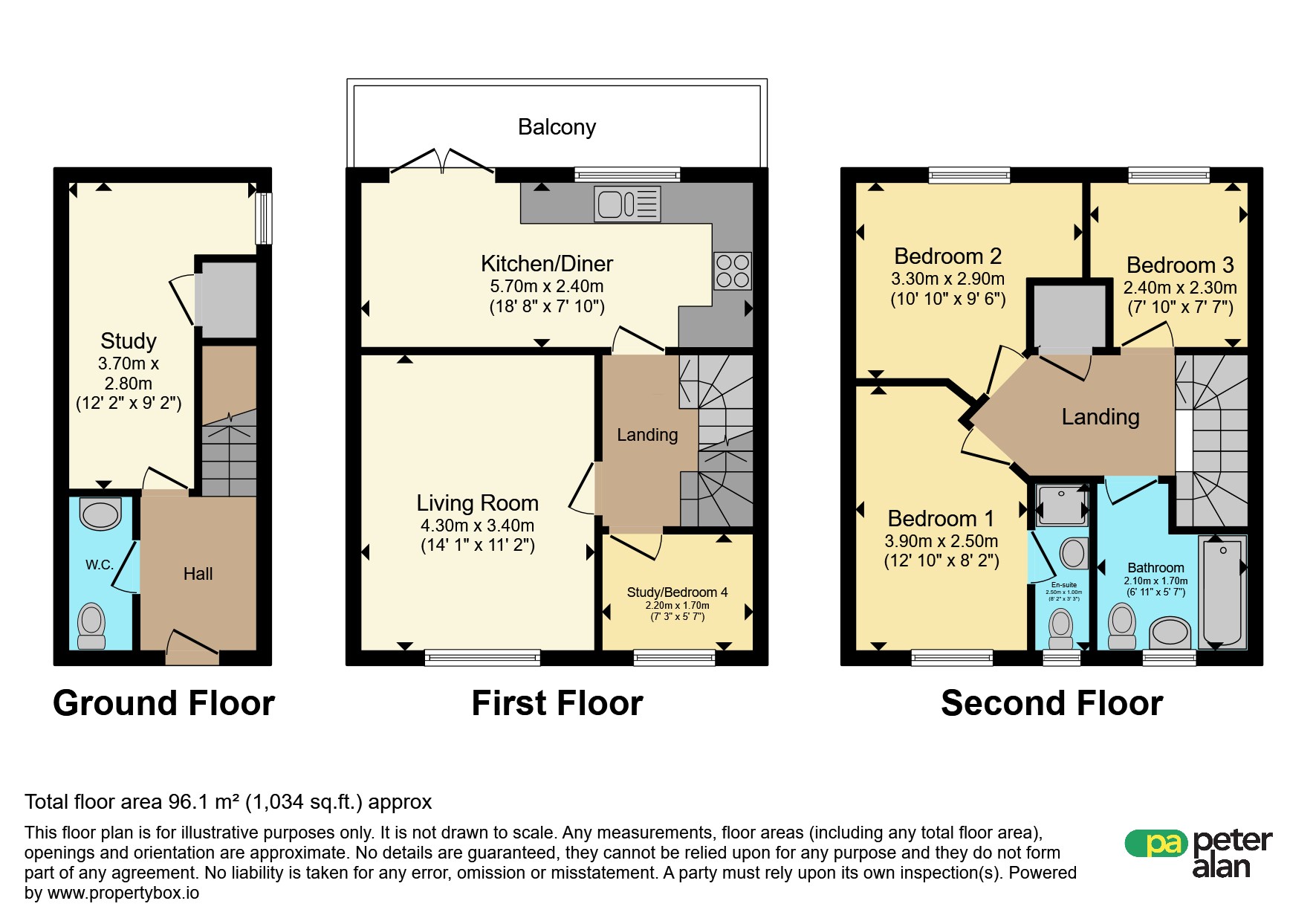 14, Under The Meio, Caerphilly floorplan