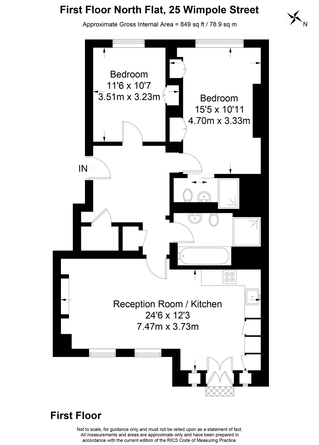 2 Bedrooms Flat to rent in Wimpole Street, Marylebone, London W1G