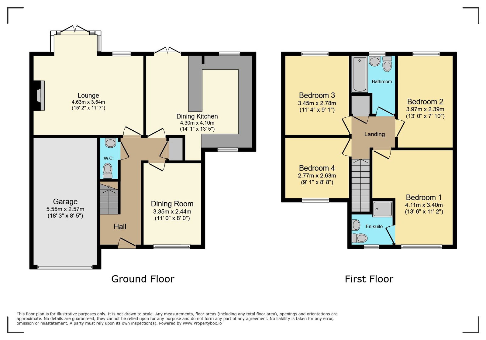 44, Telford Close, Castleford floorplan