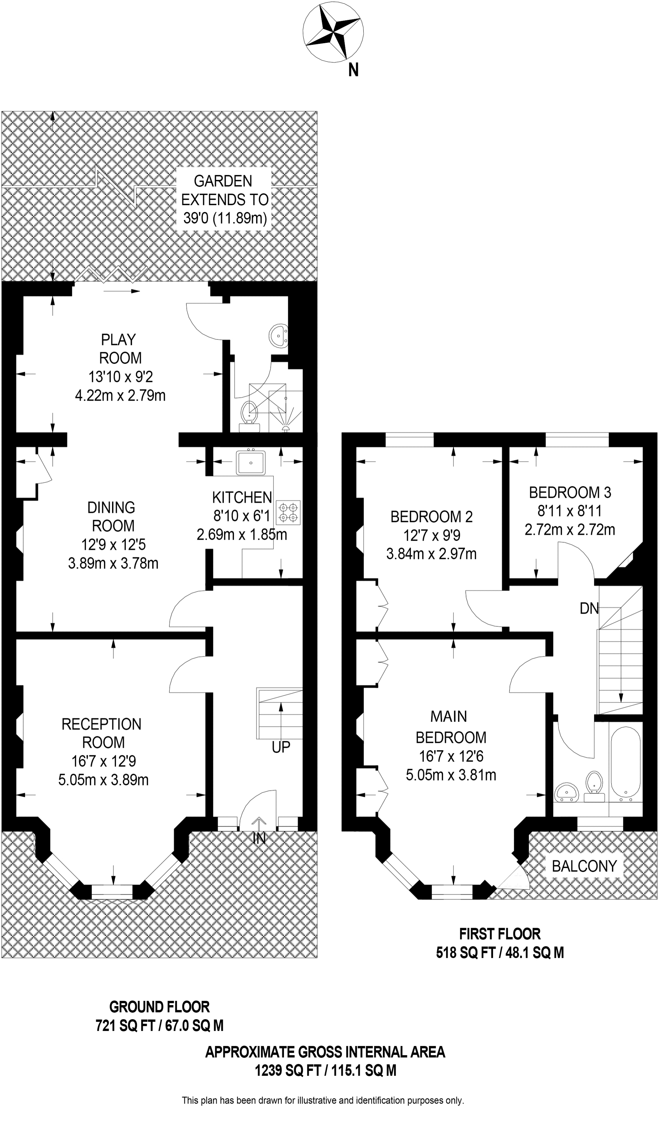 Dewsbury Road, Dollis Hill, London NW10, 3 bedroom terraced house for